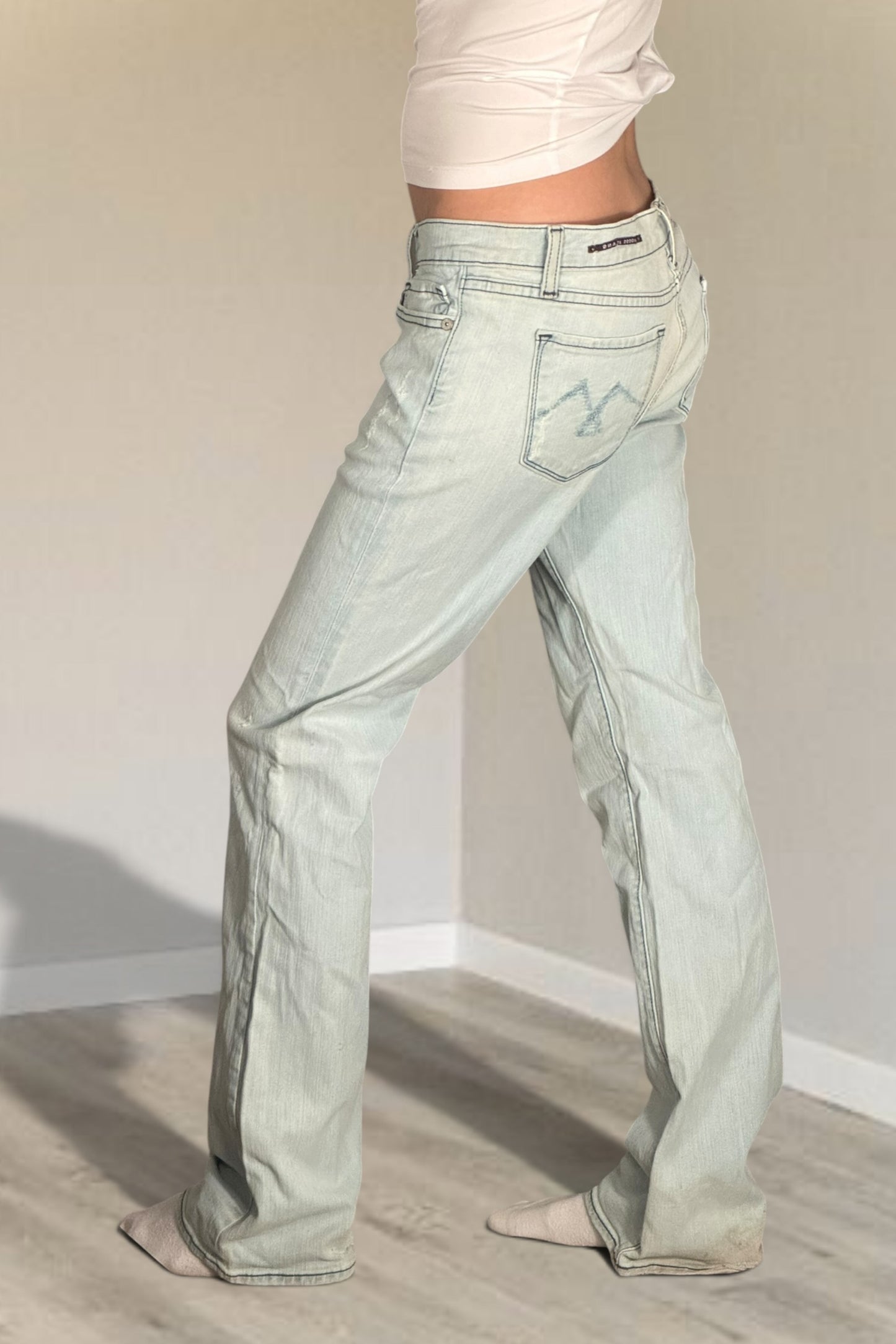 Lågmidjade jeans stl: S/M