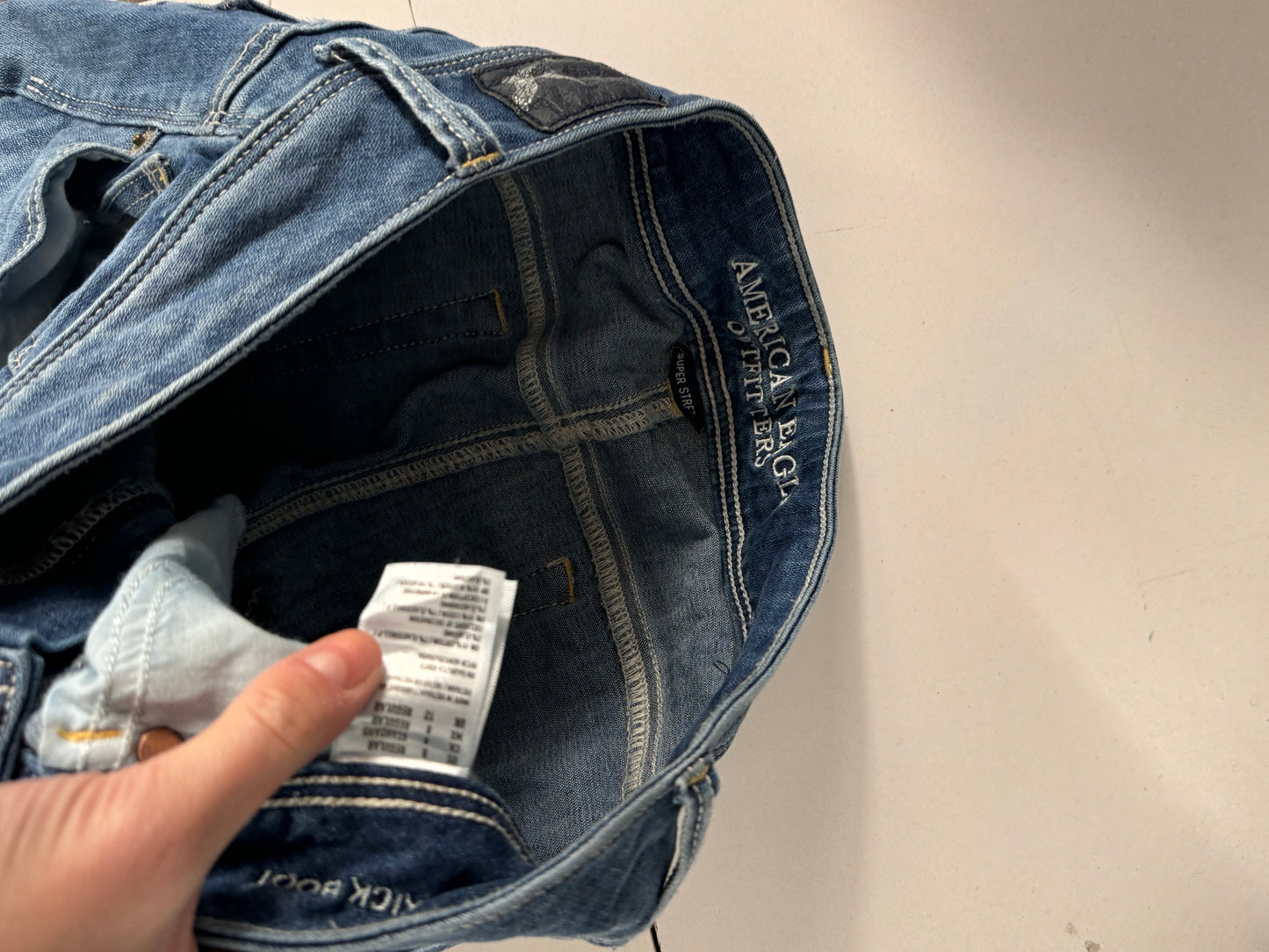 Lågmidjade jeans stl: S