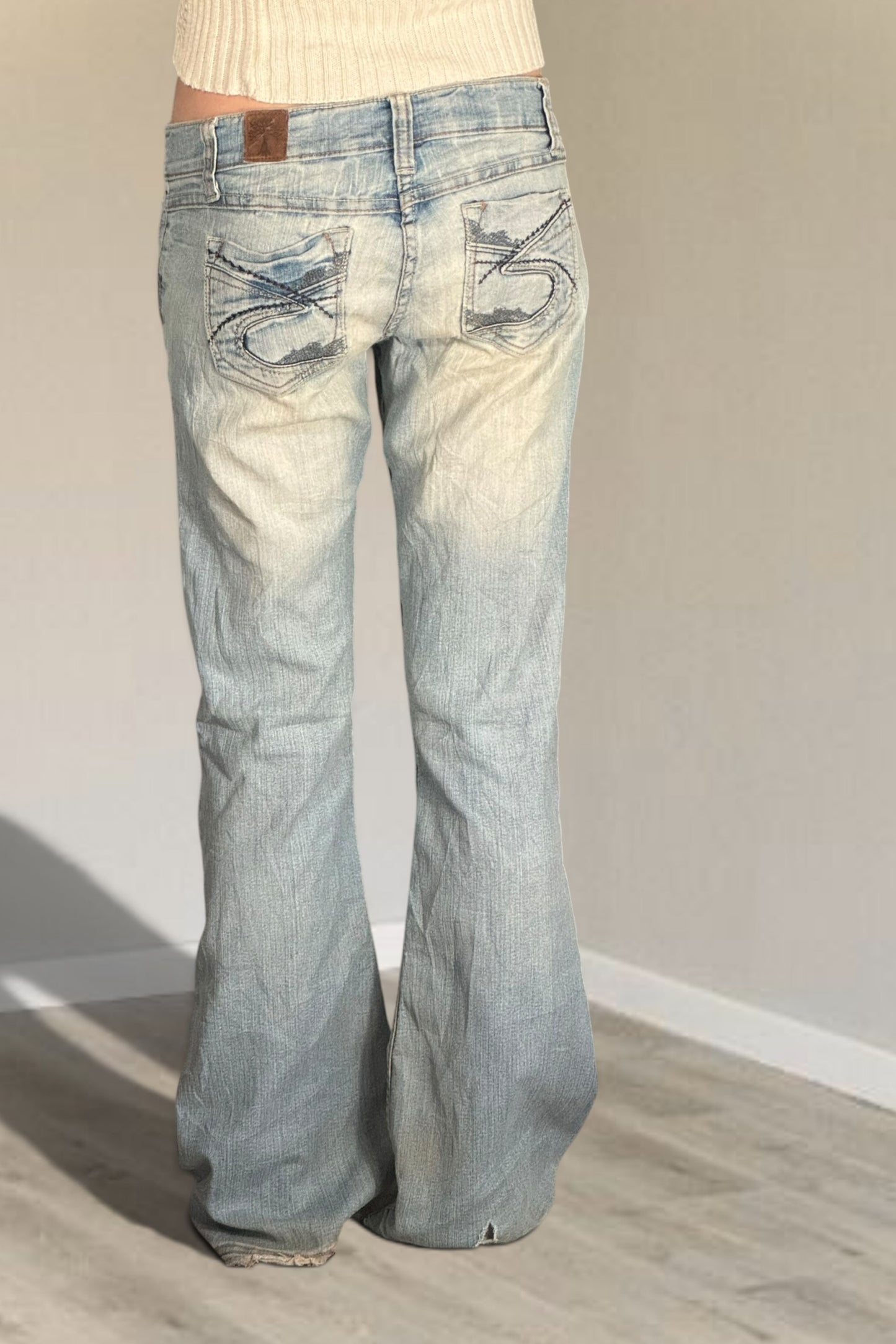Lågmidjade jeans stl: S
