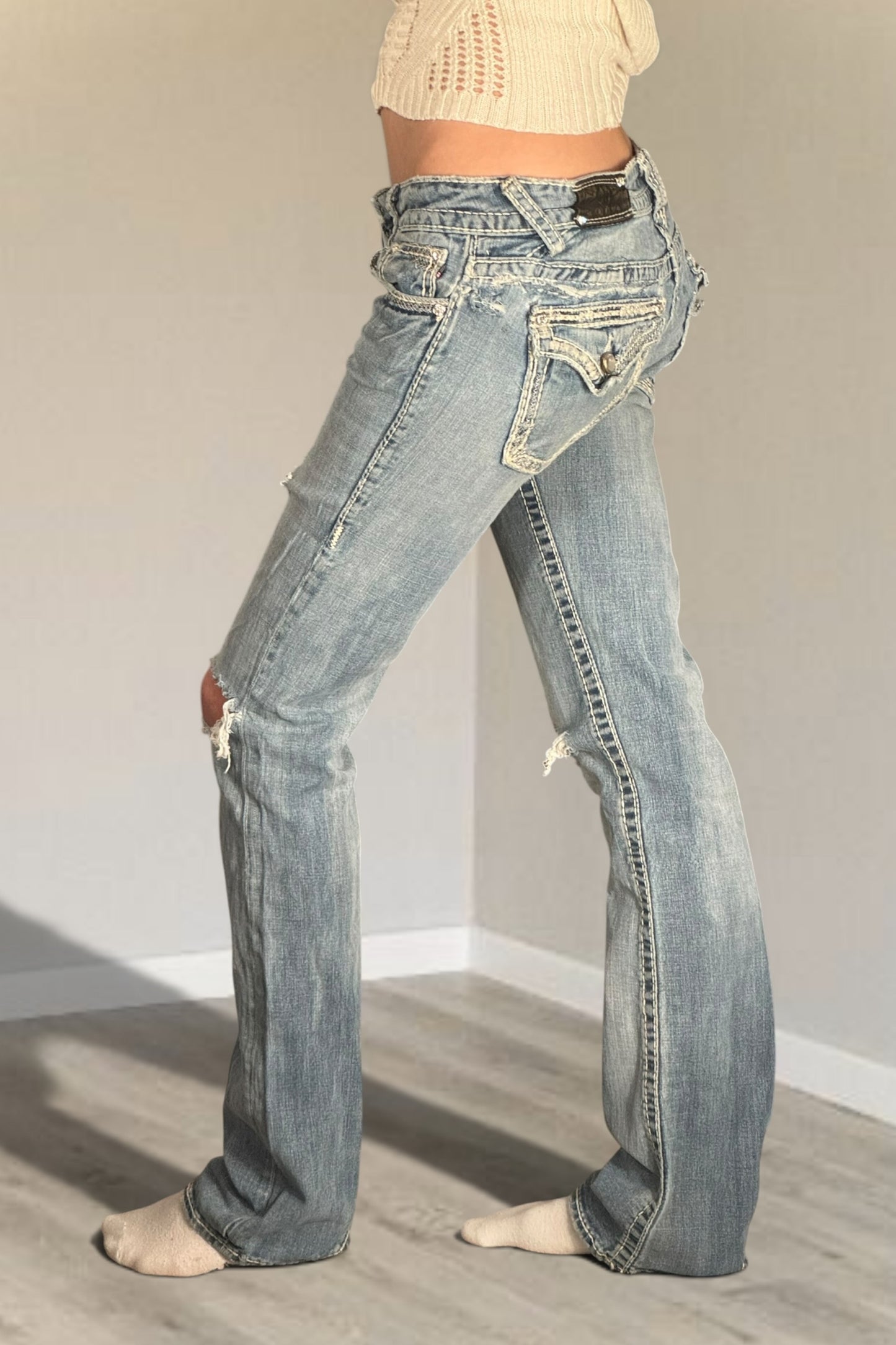 Lågmidjade jeans stl: XS