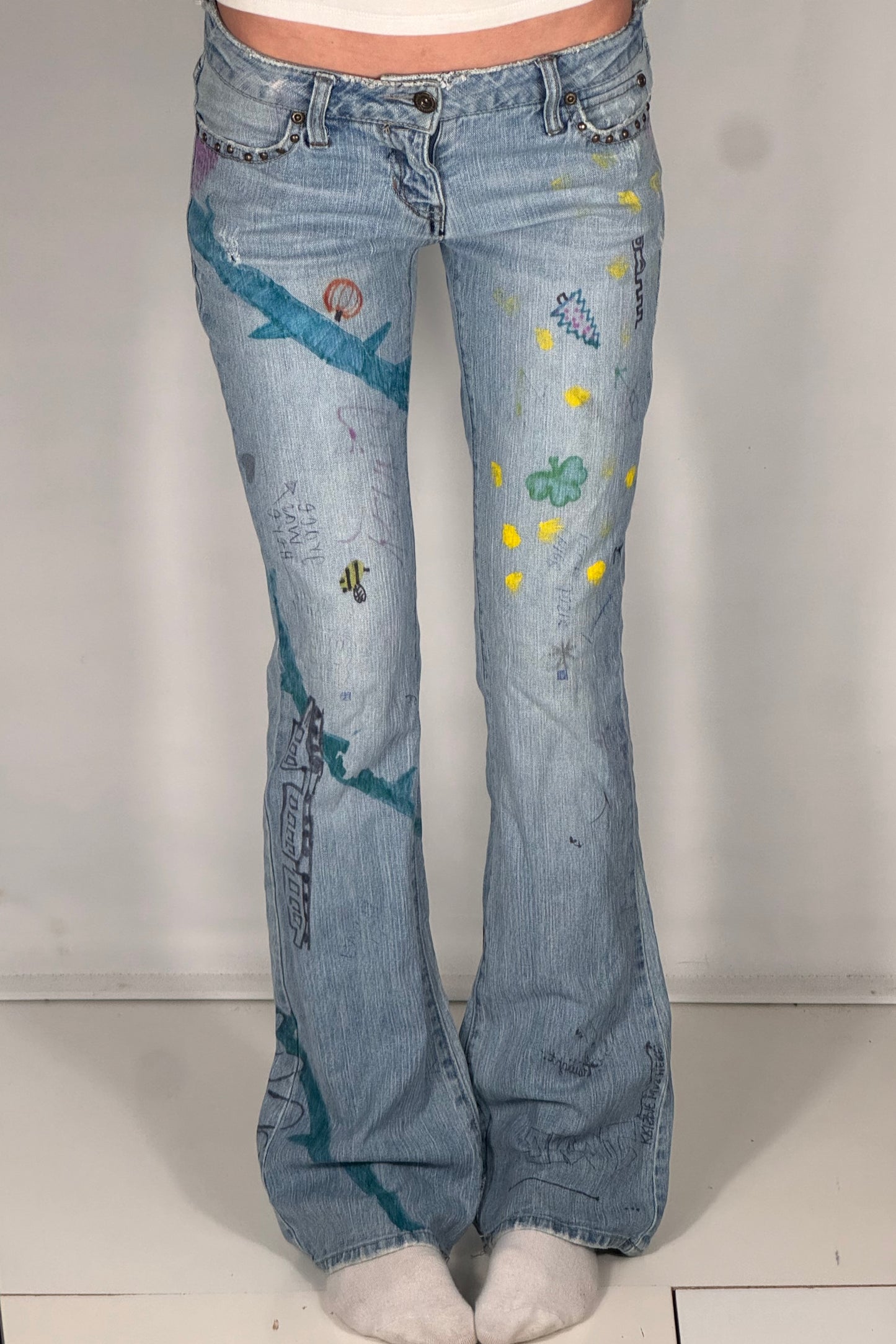 Lågmidjade jeans stl: XS