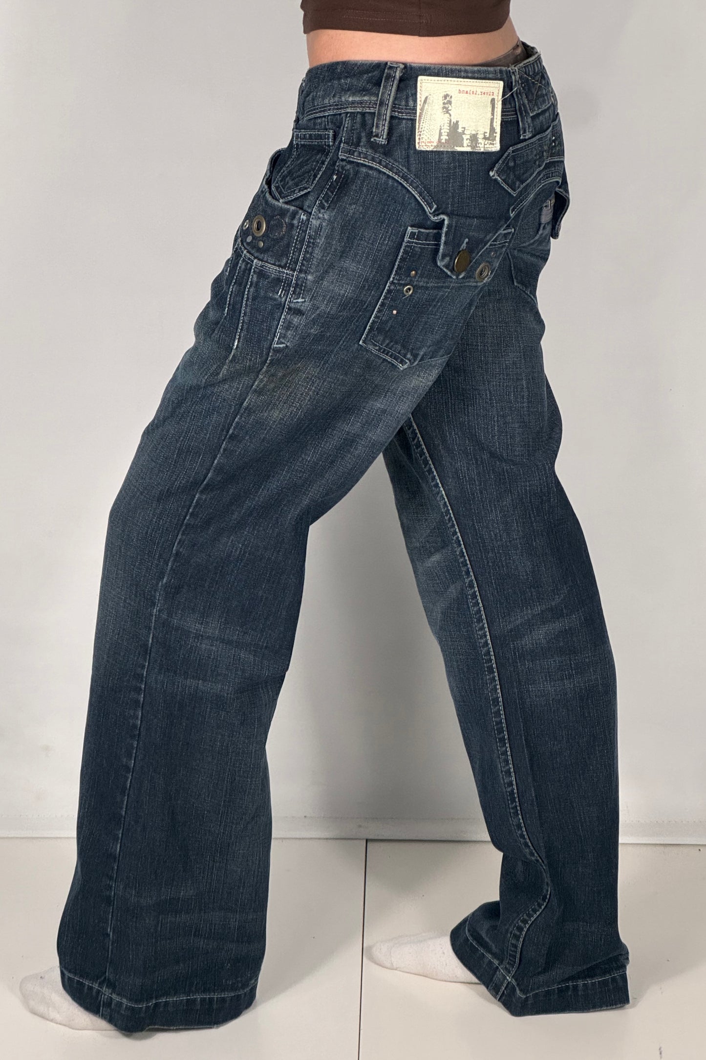 Lågmidjade jeans stl: S/M