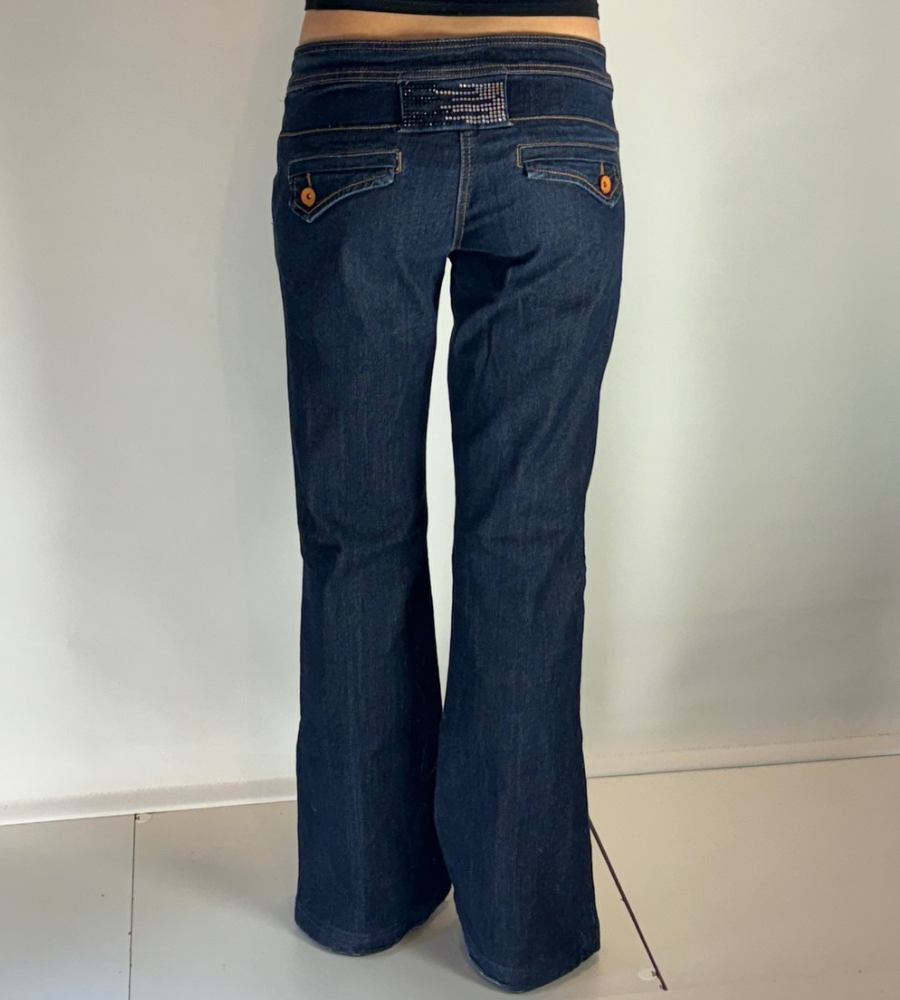Lågmidjade jeans–stl: S/M