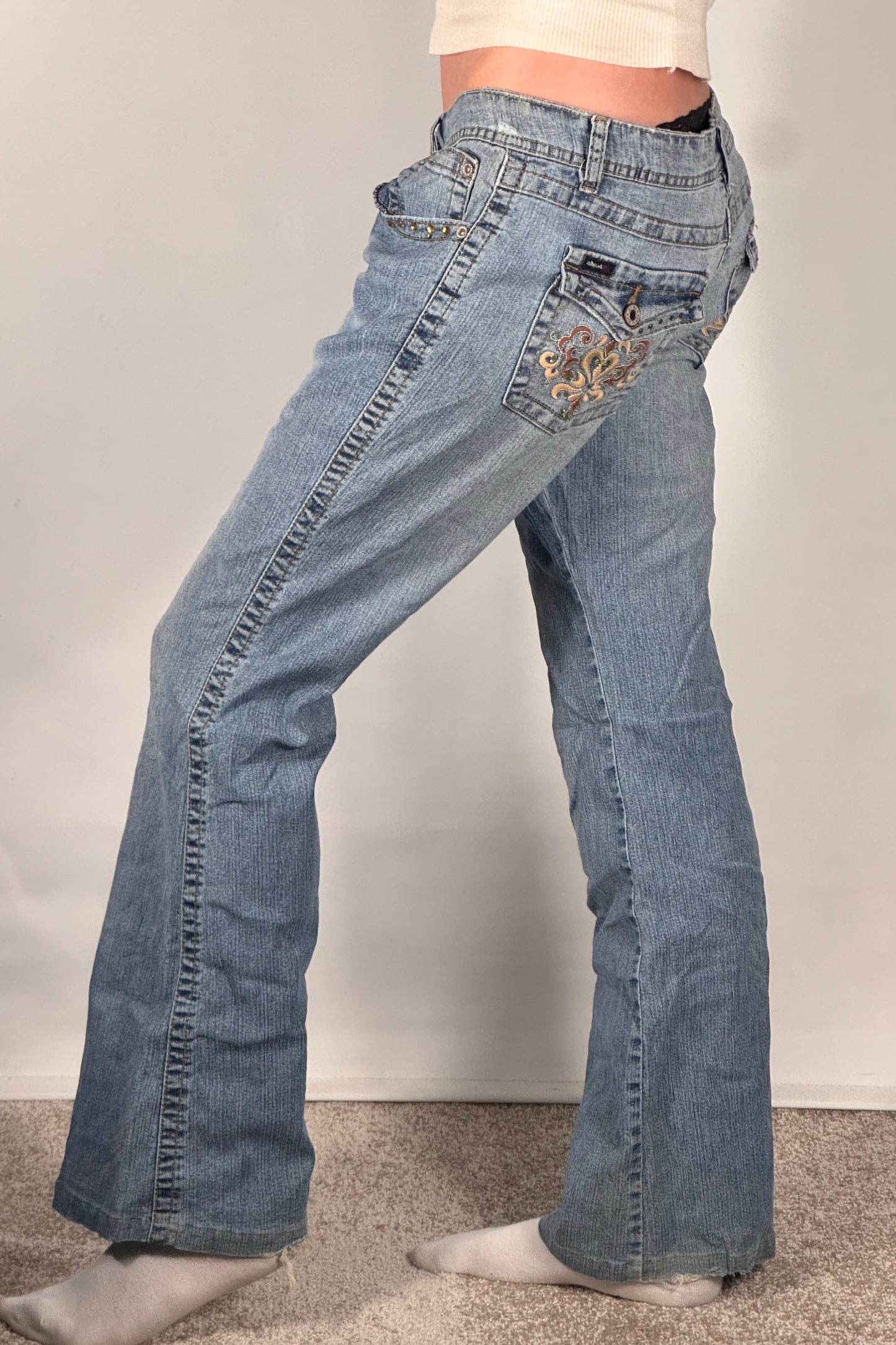 Lågmidjade jeans stl: M