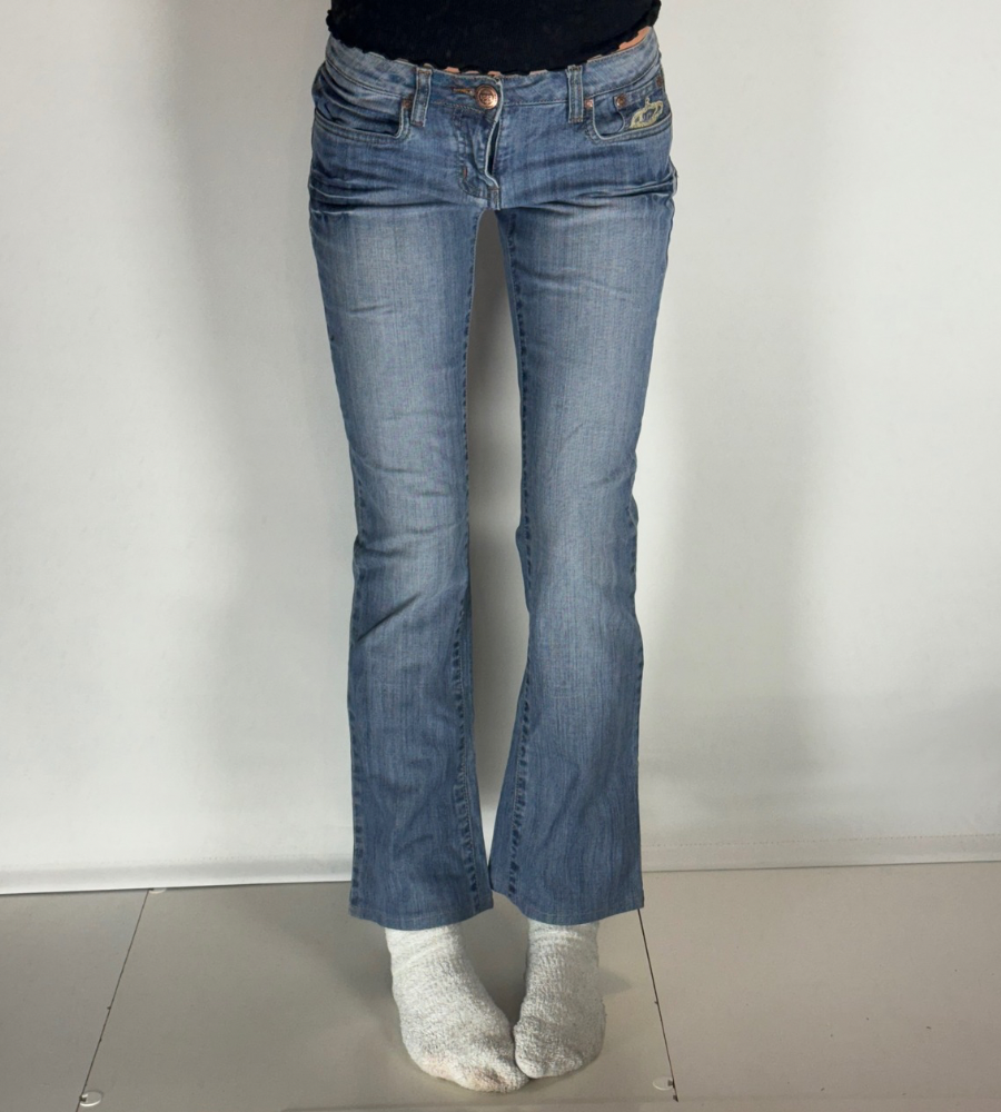 Lågmidjade jeans–stl: XS