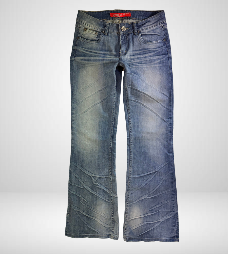 Lågmidjade jeans–stl: S