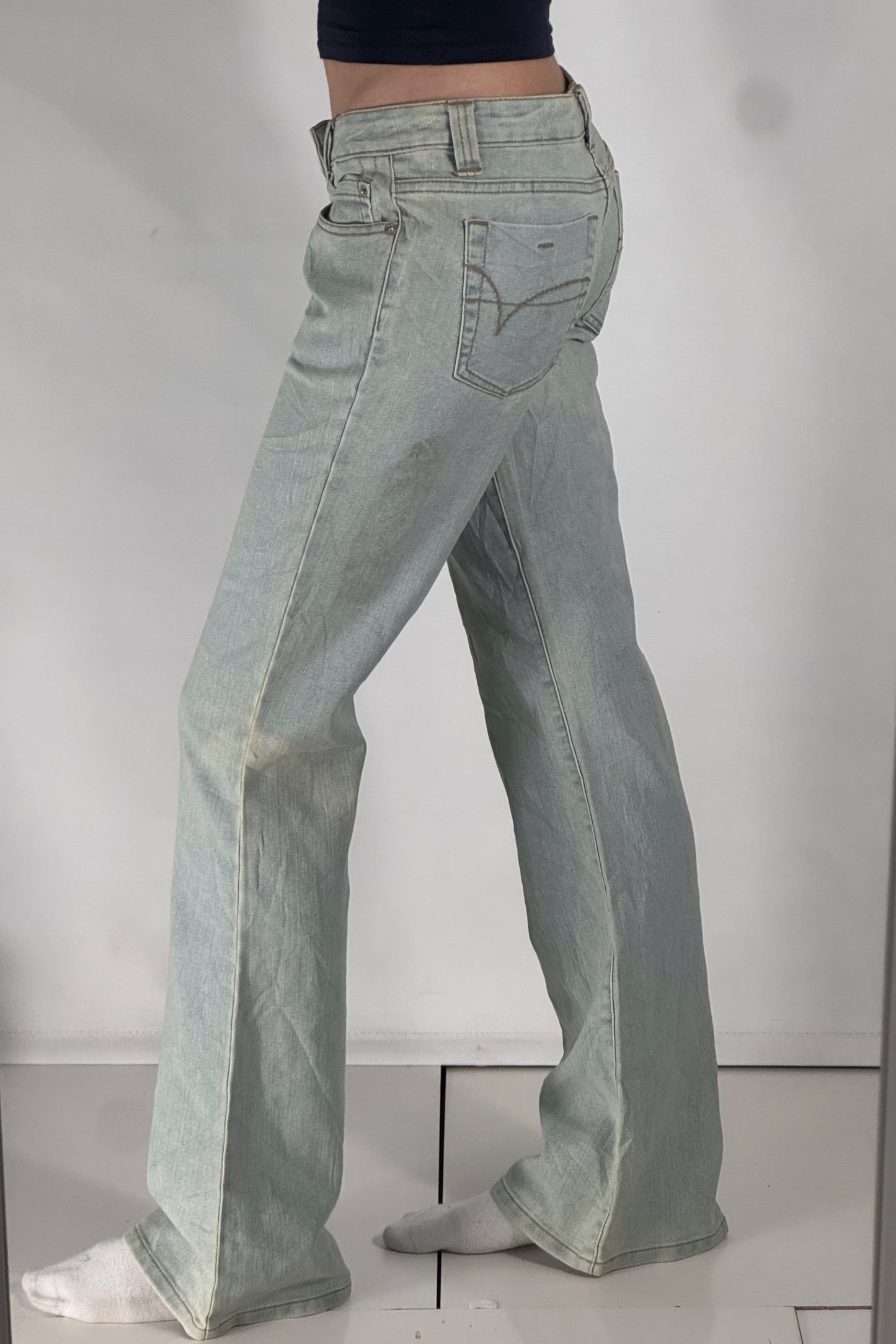 Lavtaljede jeans str: S