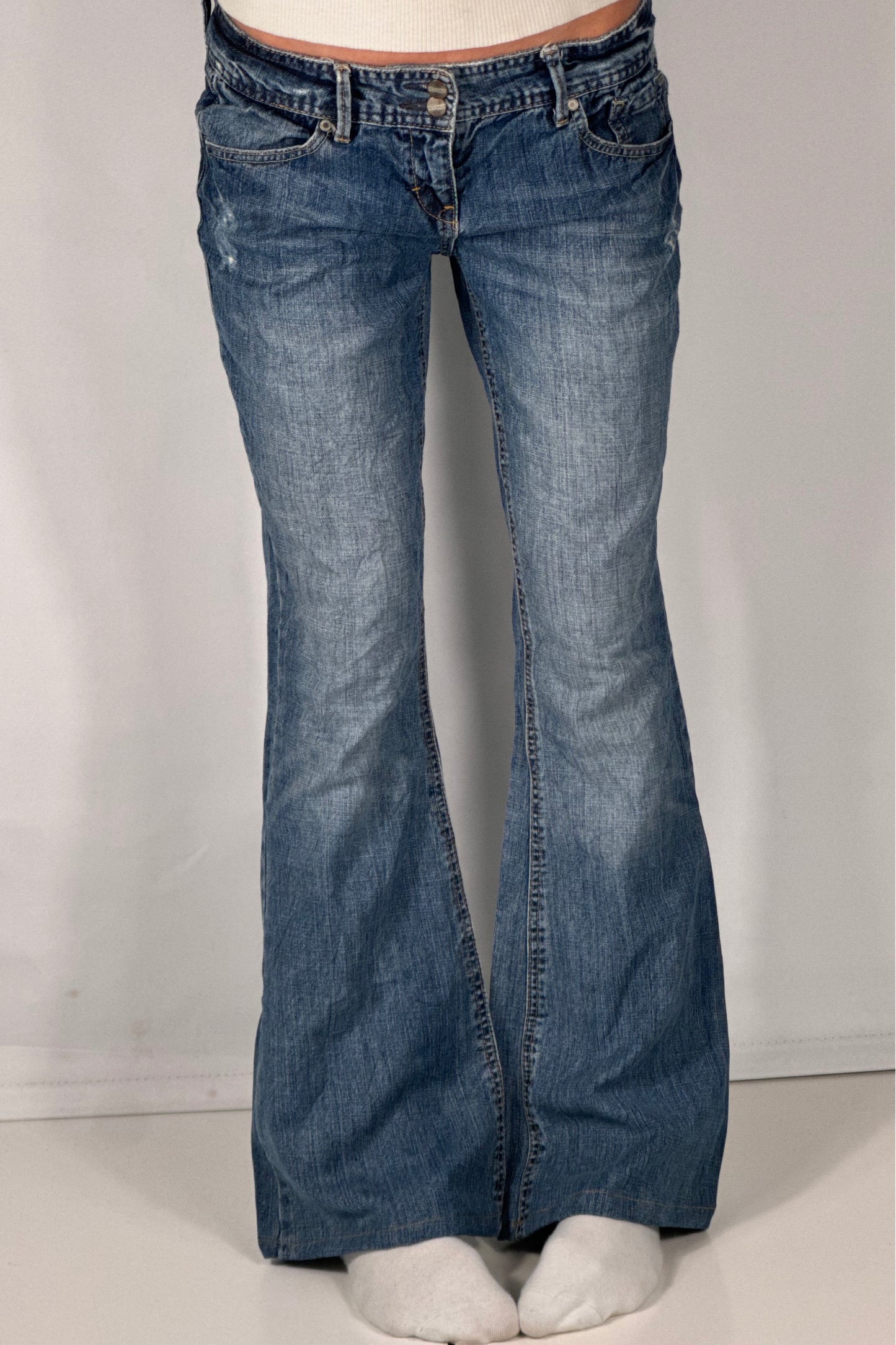 Lavtaljede jeans str: S
