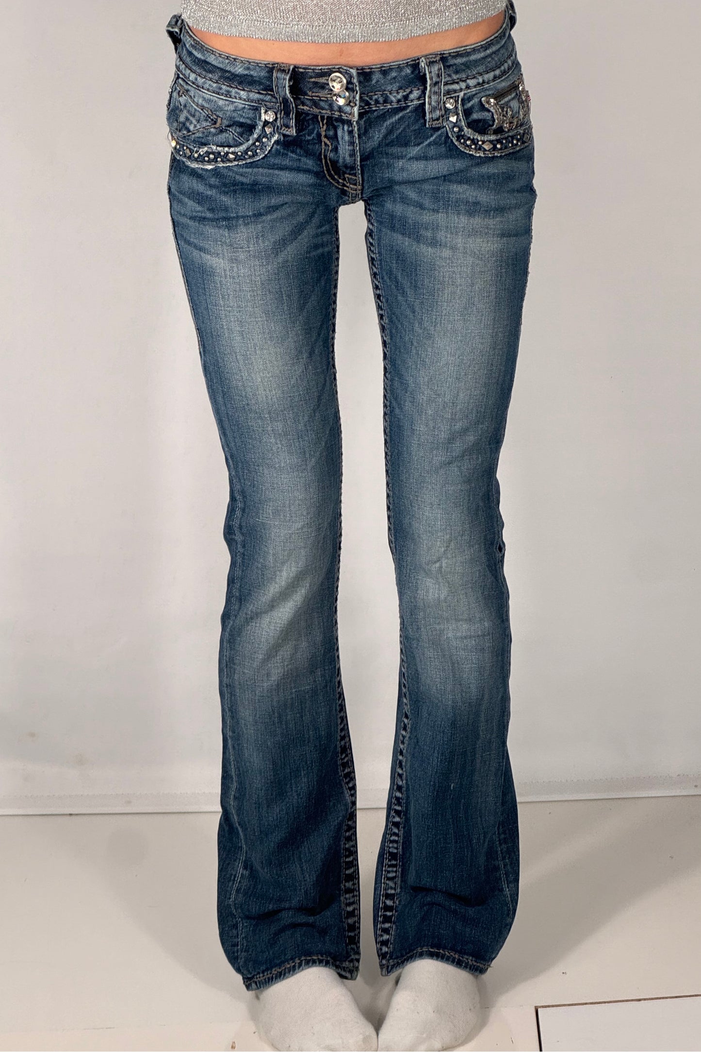 Lavlivede jeans str: XS/S