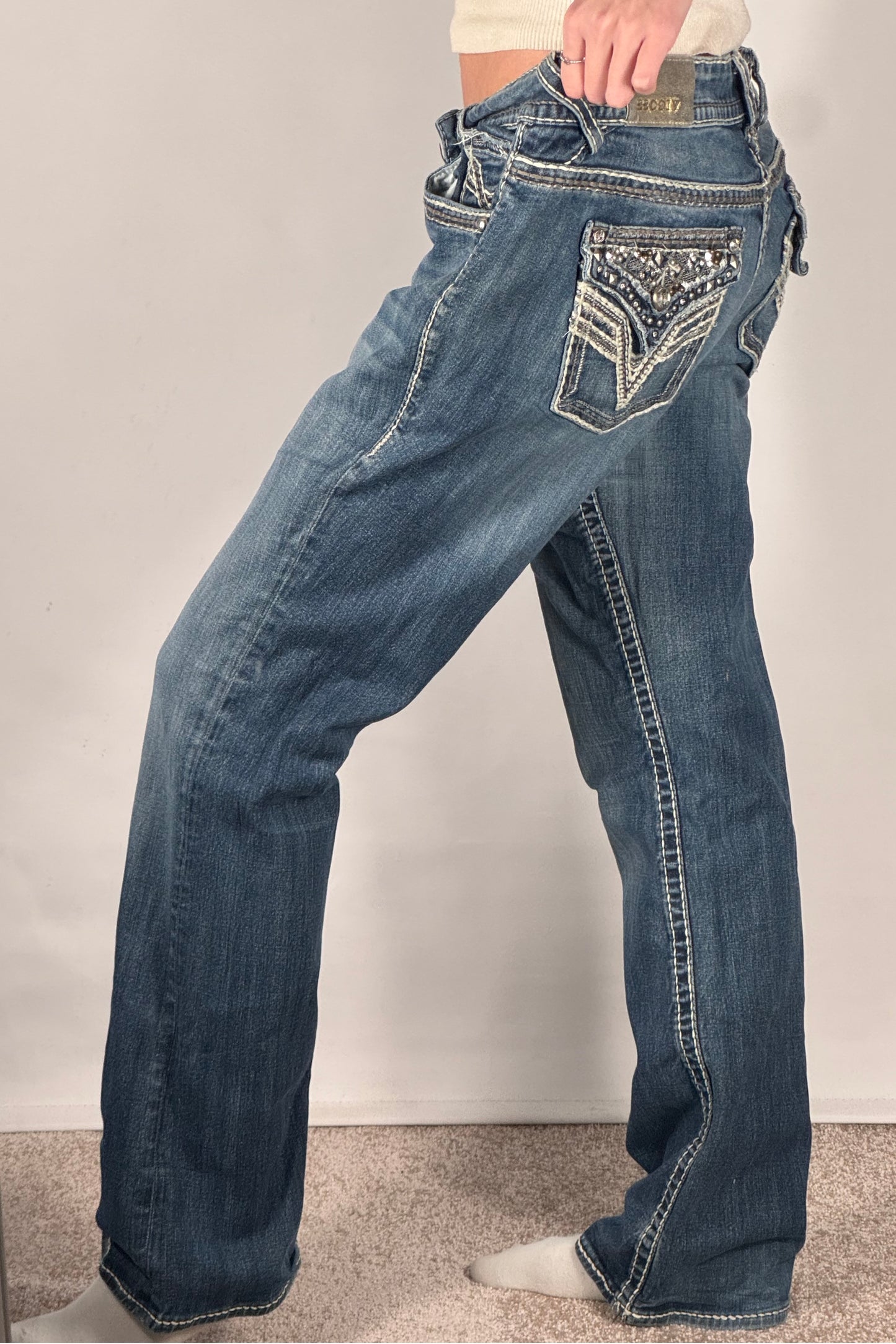 Lågmidjade jeans stl: L