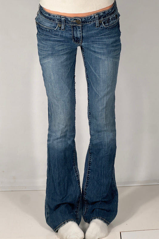 Lavtaljede jeans str: S