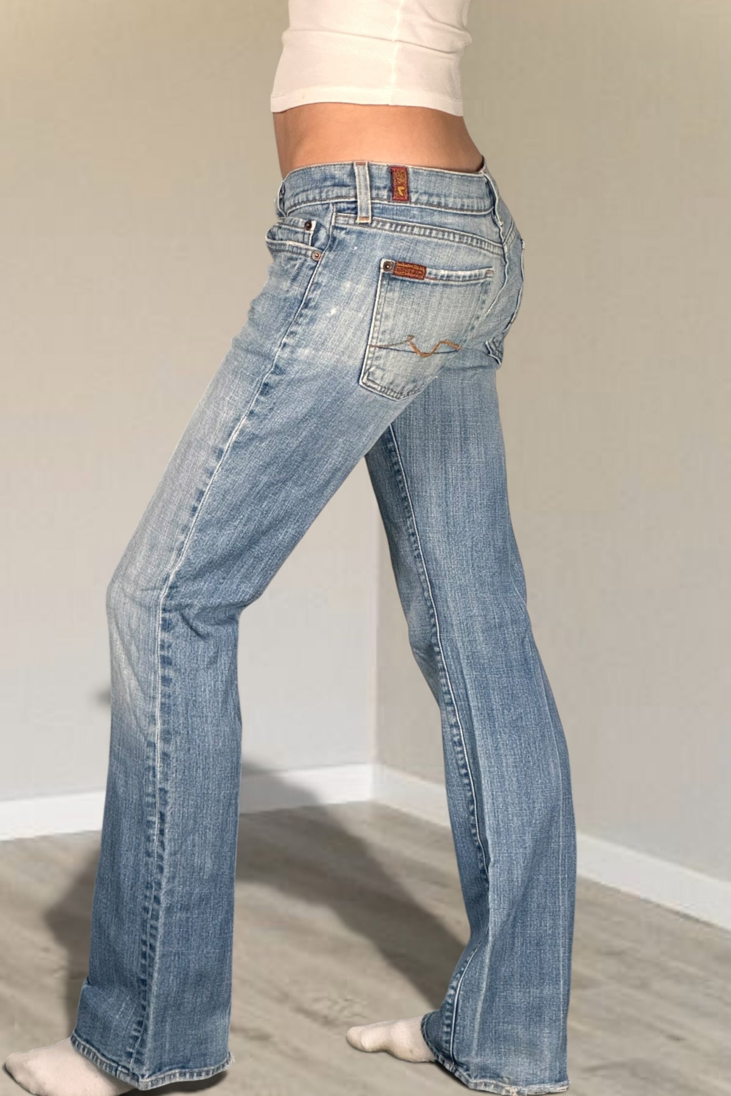 Lågmidjade jeans stl: S