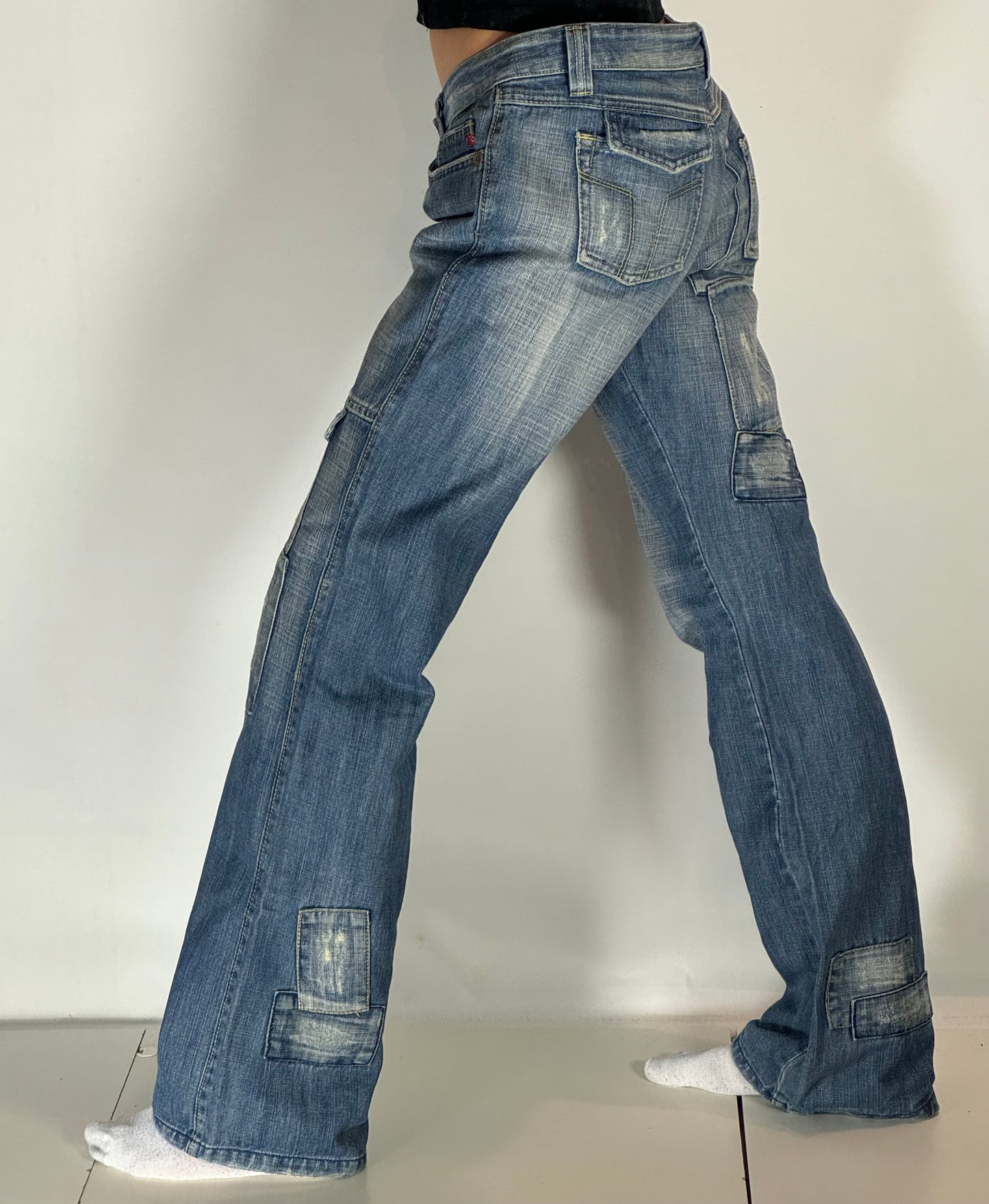 Lågmidjade jeans stl: M