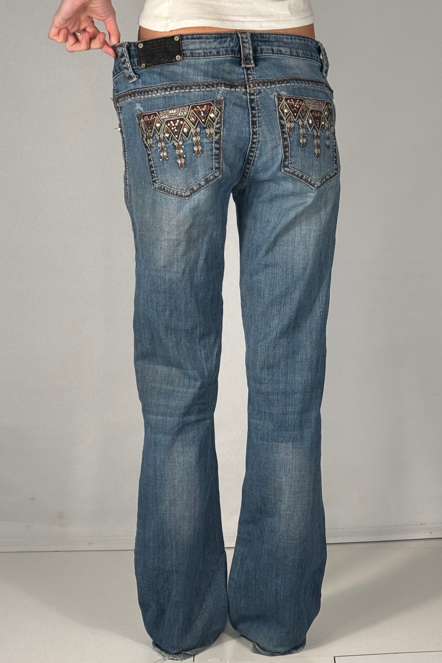 Lavlivede jeans str: S/M