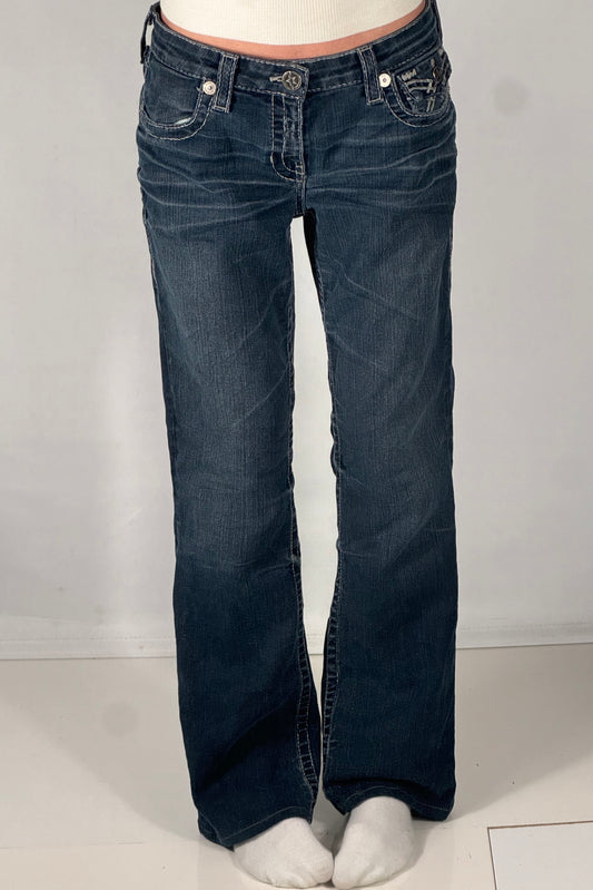 Utsvingte jeans str: M