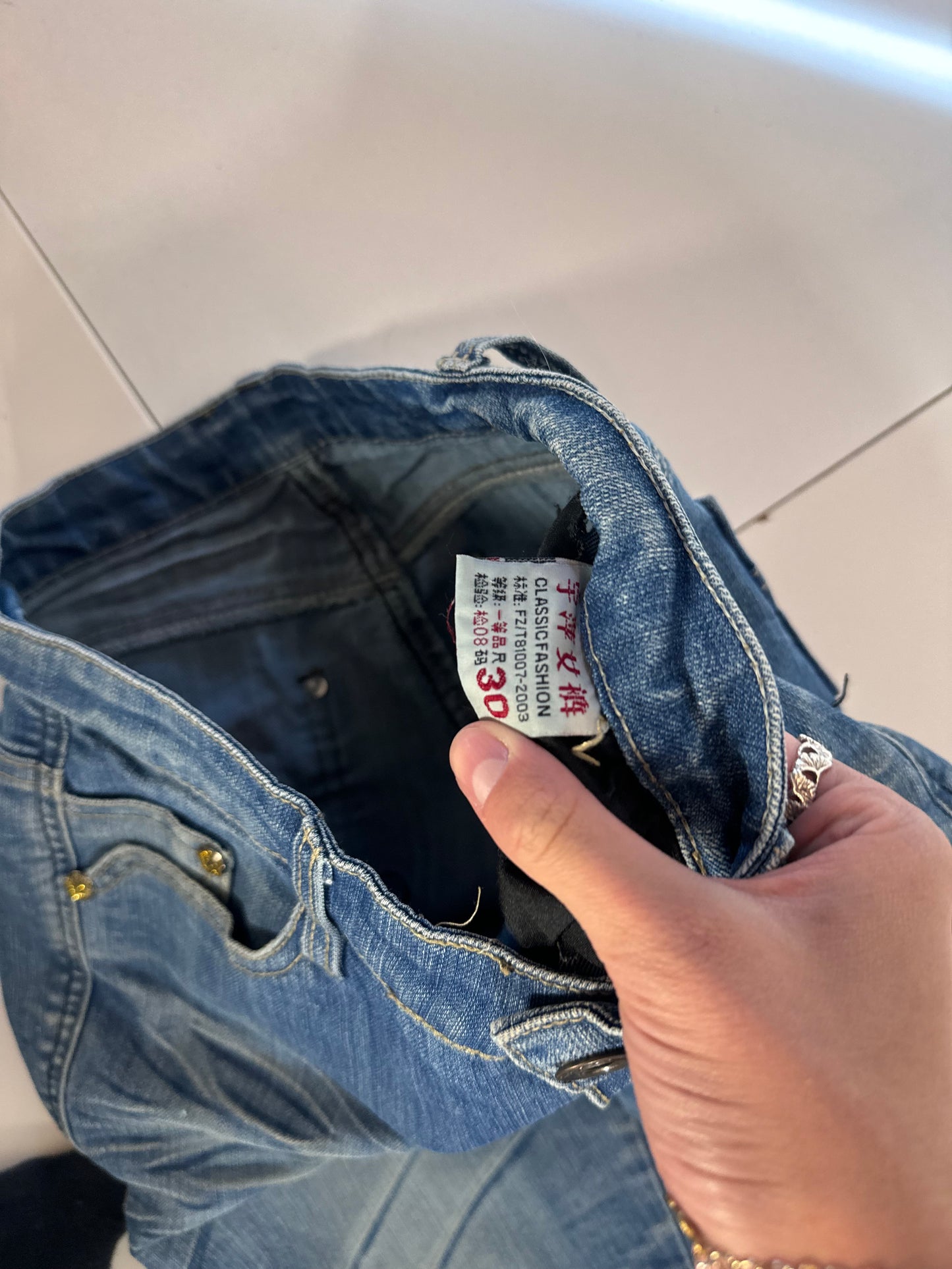 Lågmidjade jeans stl: