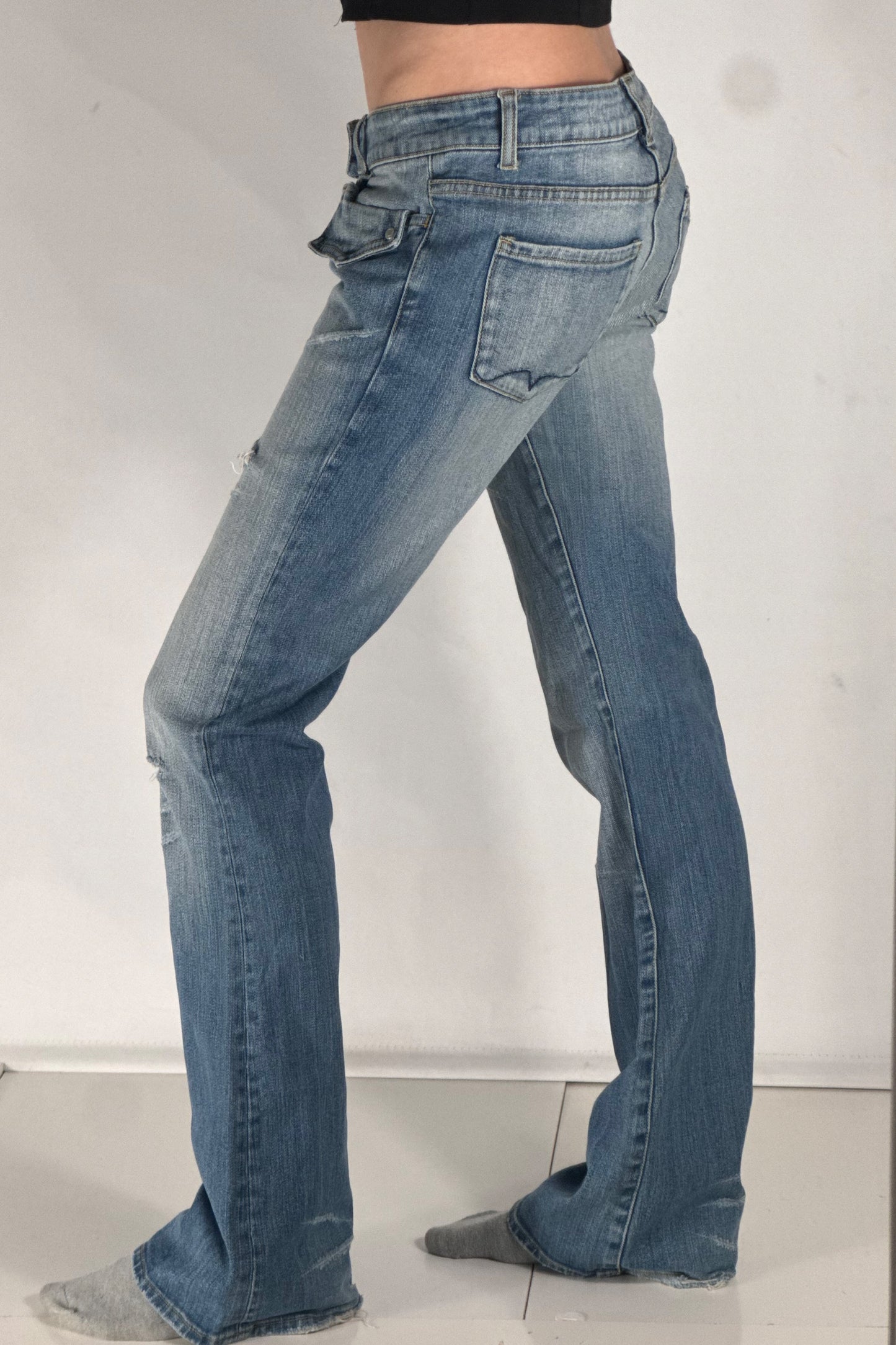 Lågmidjade jeans stl: S/M