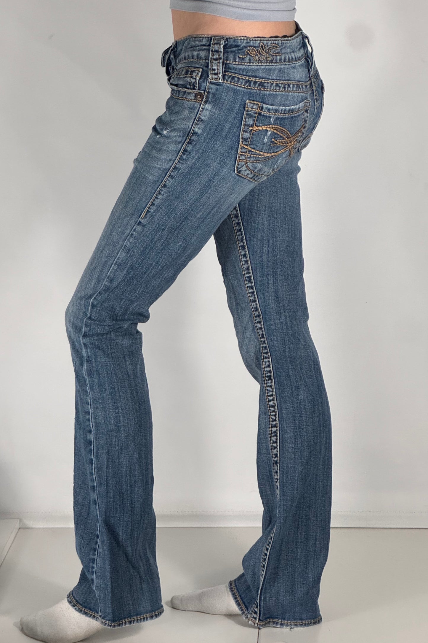 Lågmidjade jeans stl: S
