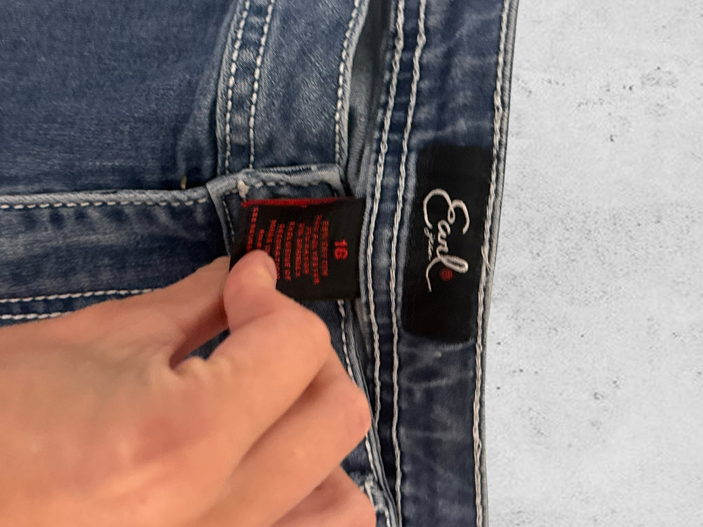 Jeans kjol stl: S