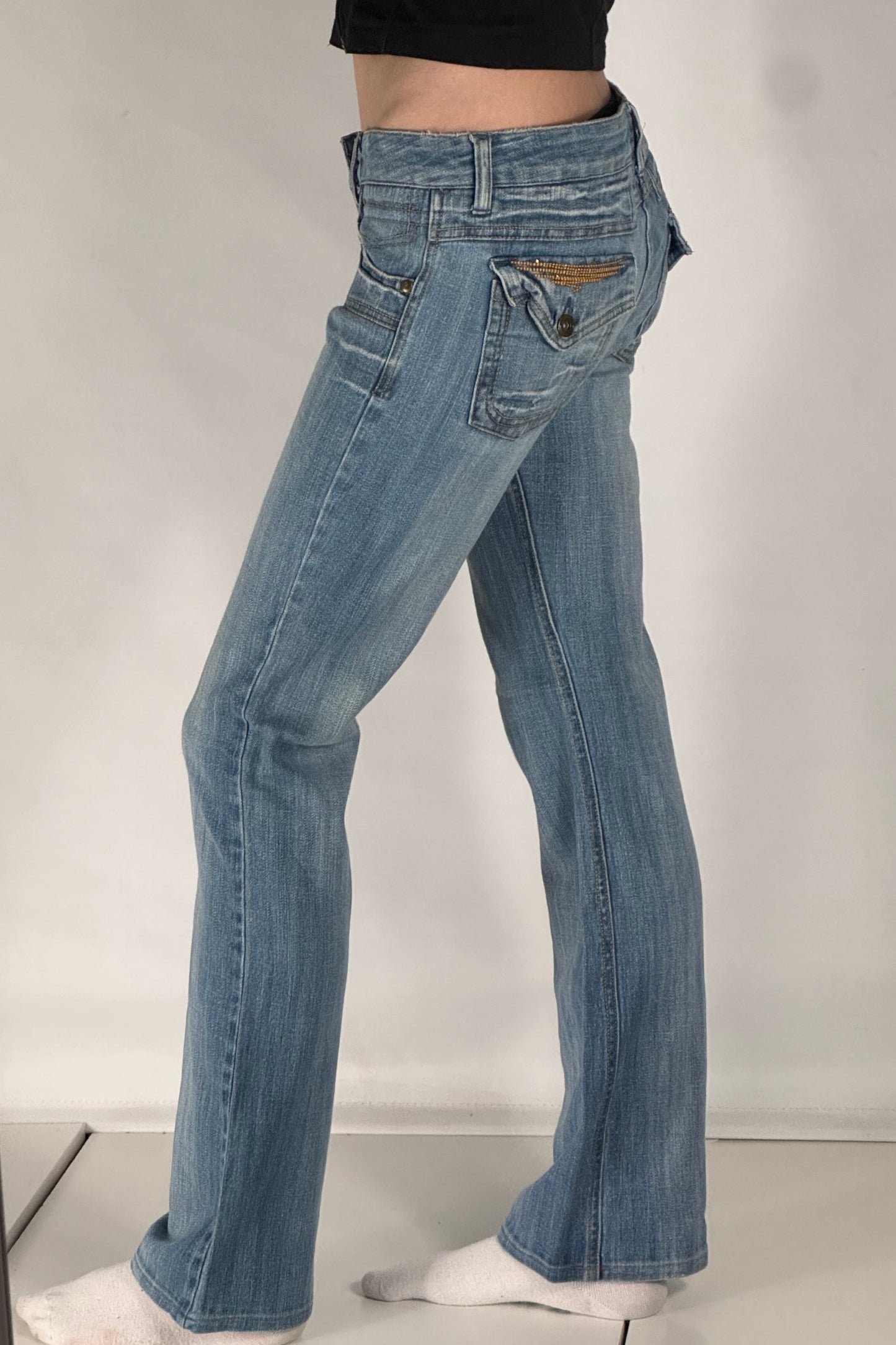 Lågmidjade jeans stl: S