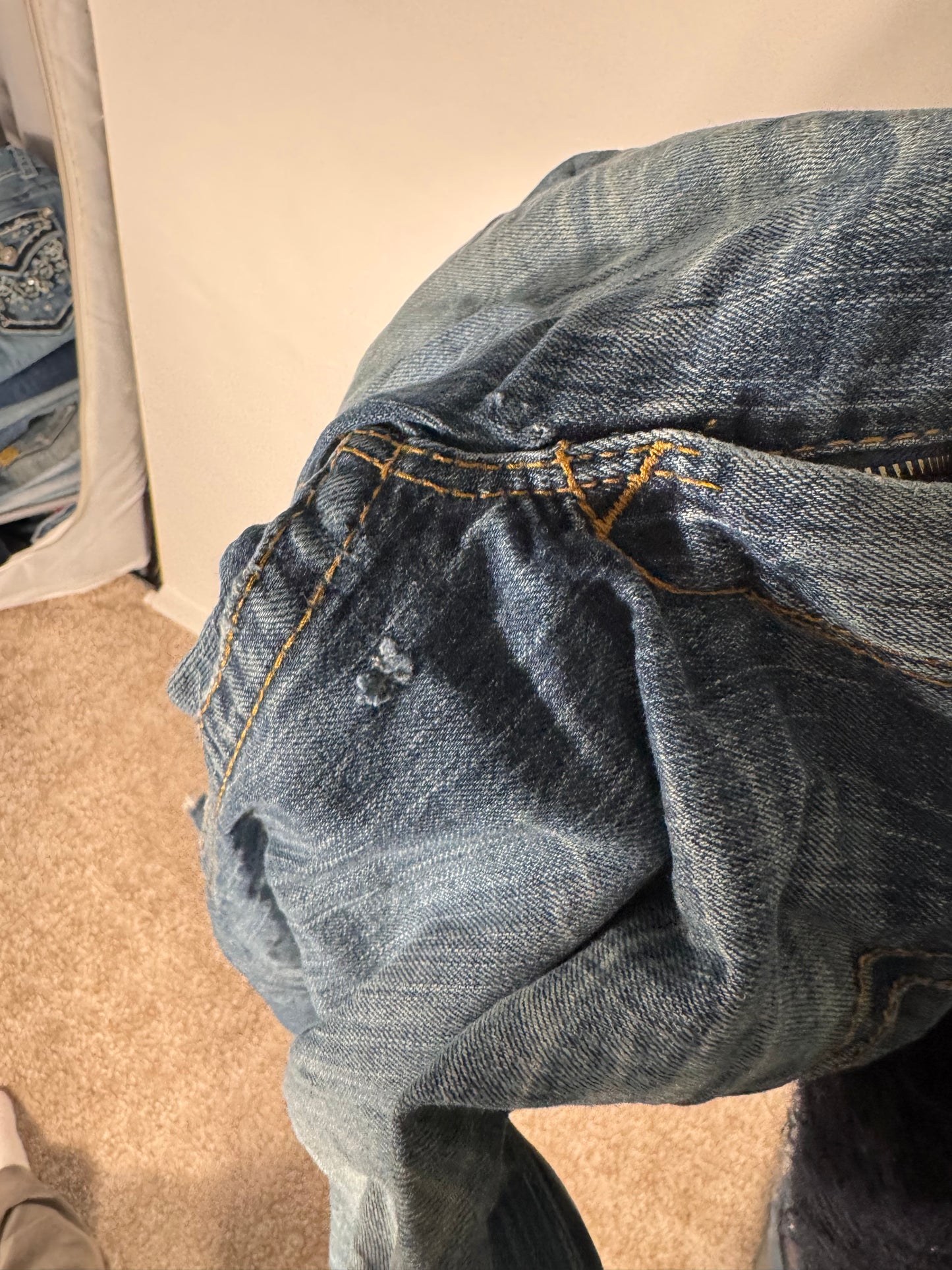 Lågmidjade jeans stl: M