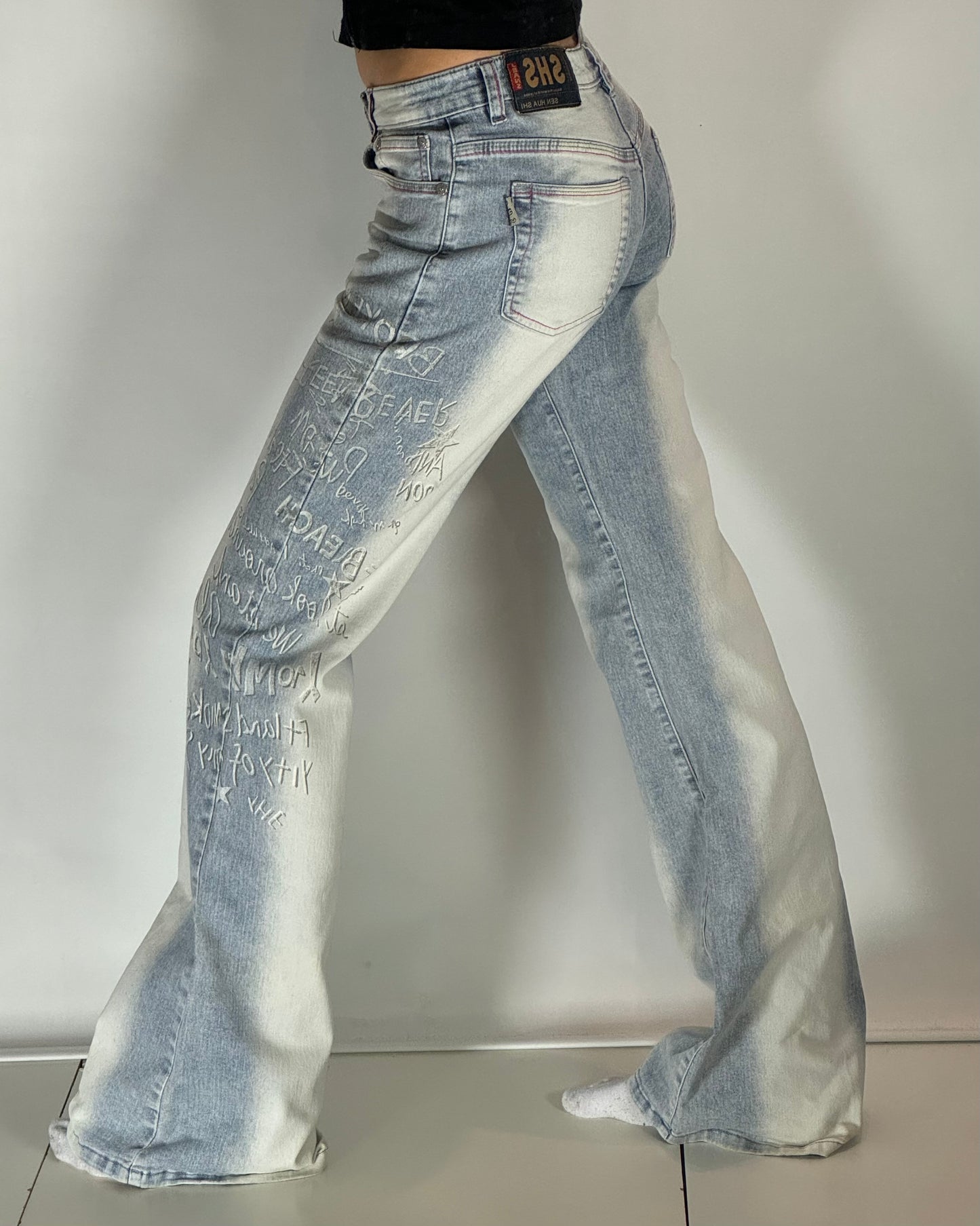 Lågmidjade jeans-stl: XS