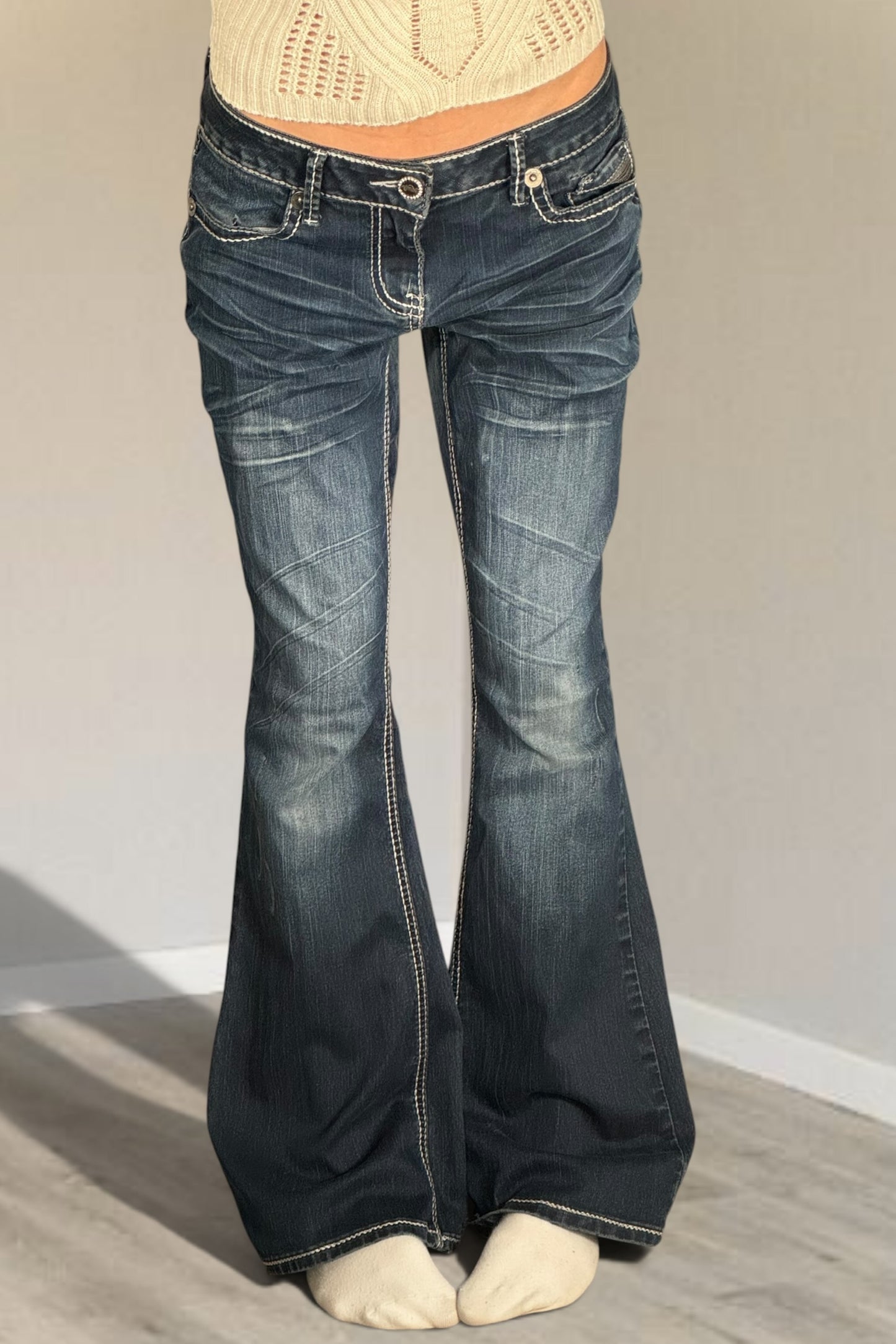 Lågmidjade jeans stl: M
