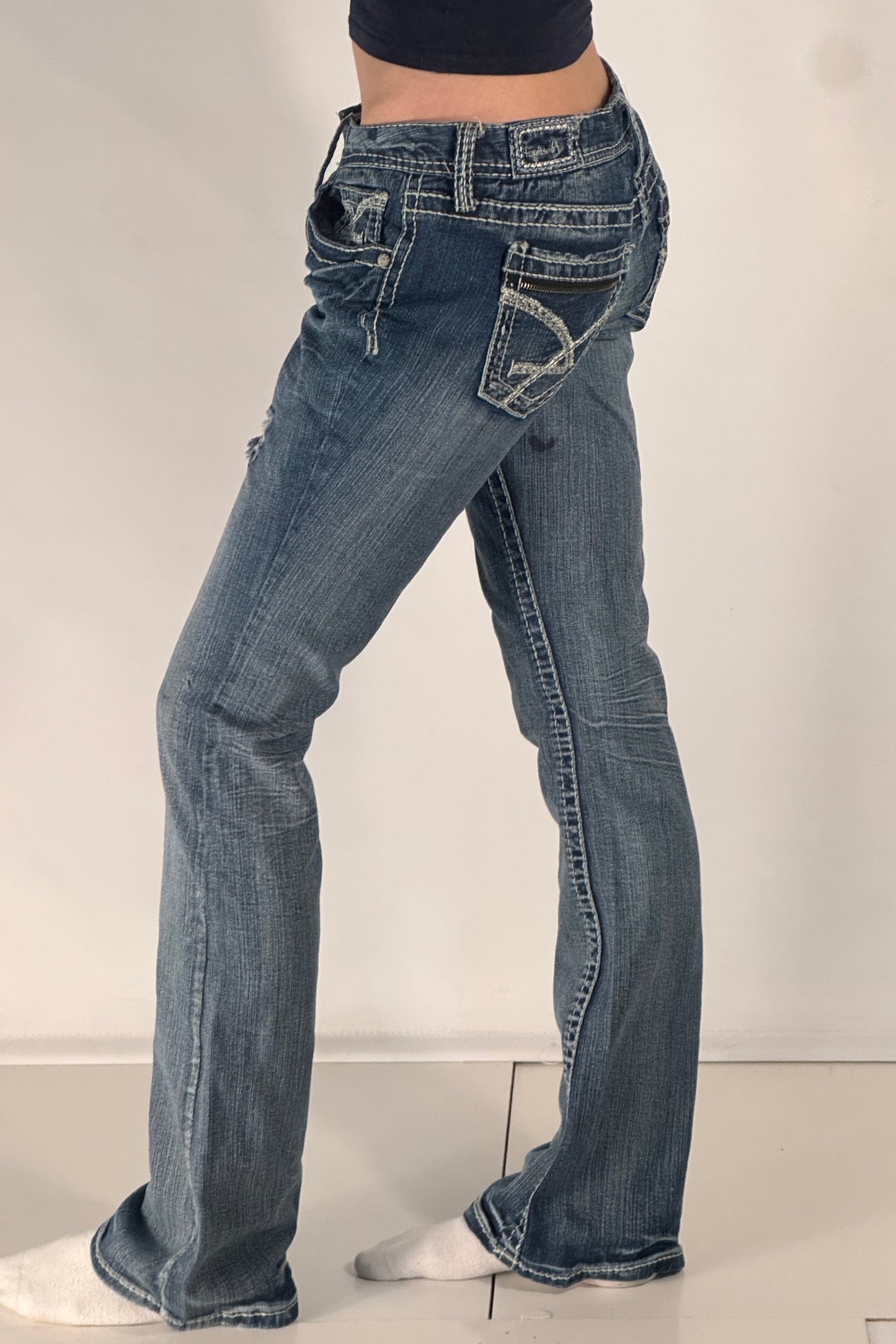 Lågmidjade jeans stl: S