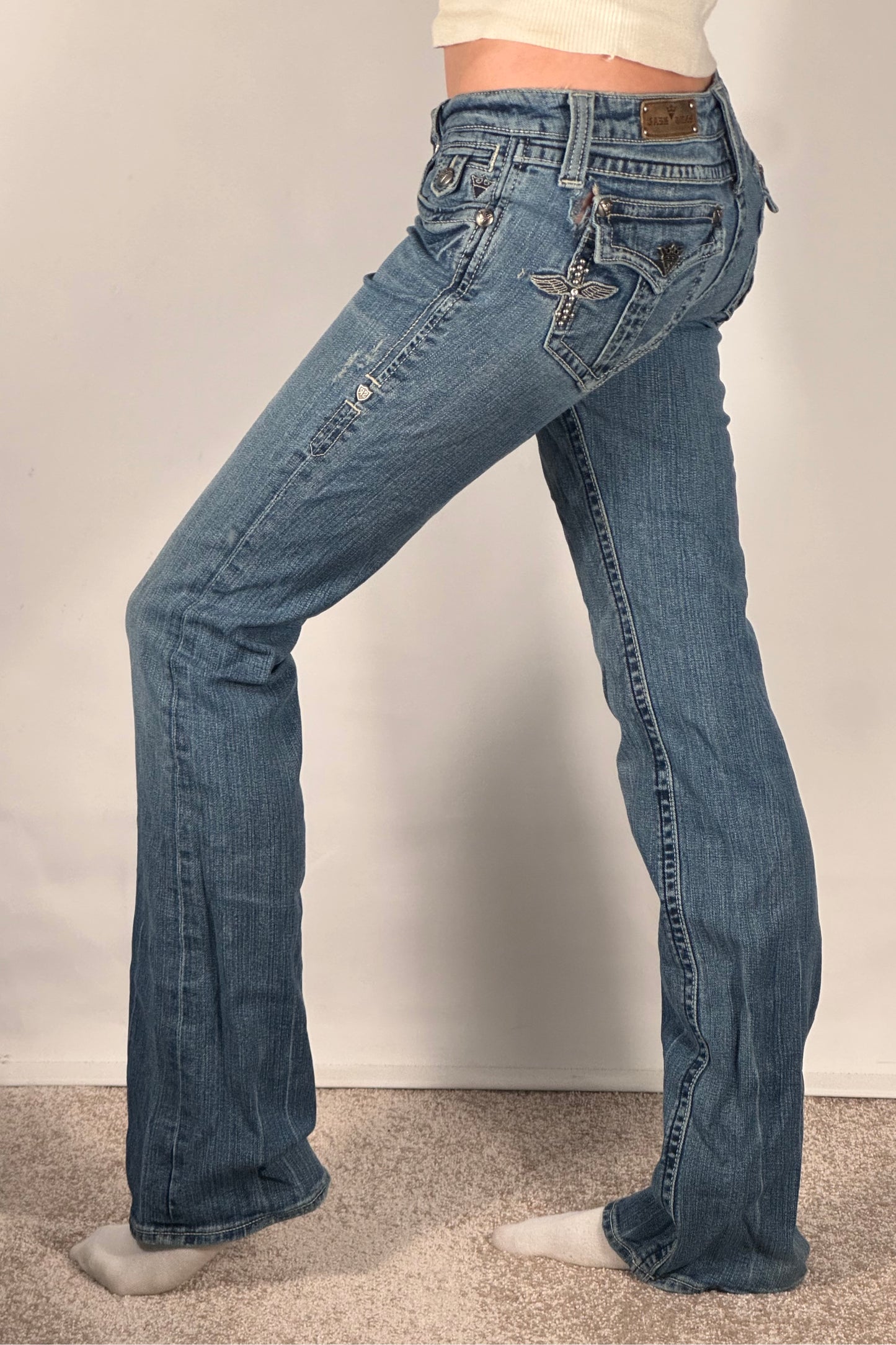 Lågmidjade jeans stl: XS