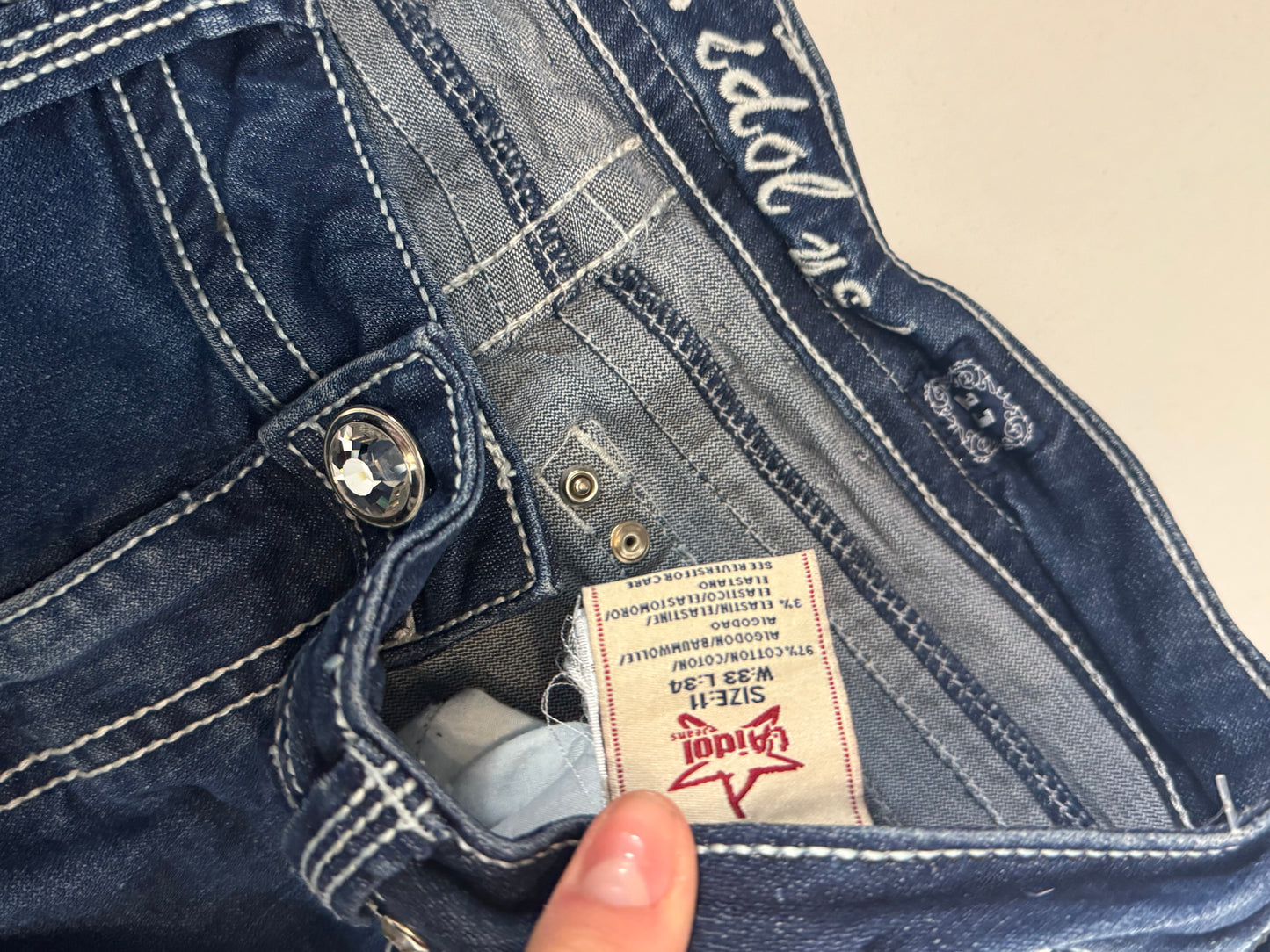 Lågmidjade jeans stl: M