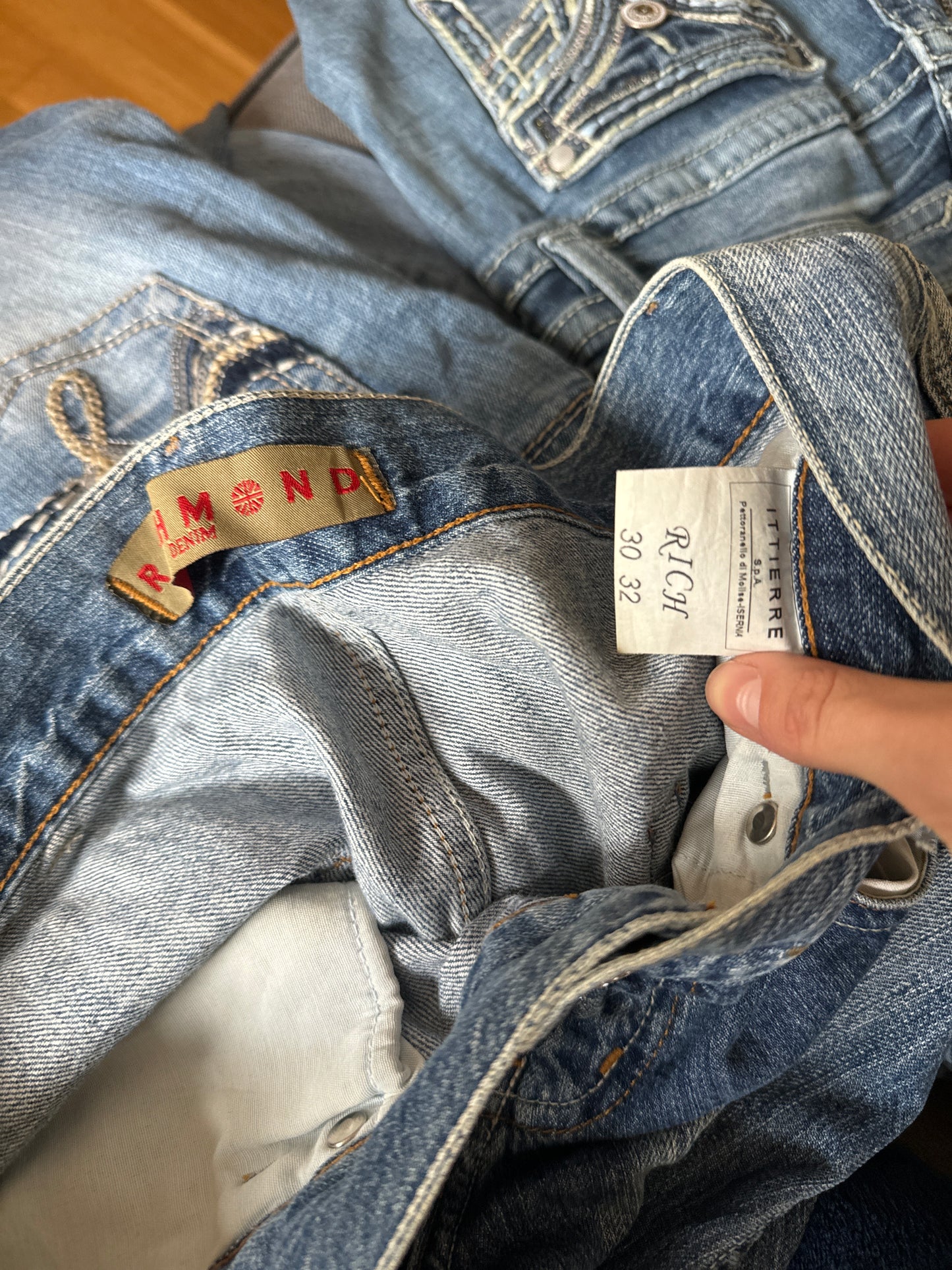 Lågmidjade jeans stl: S/M