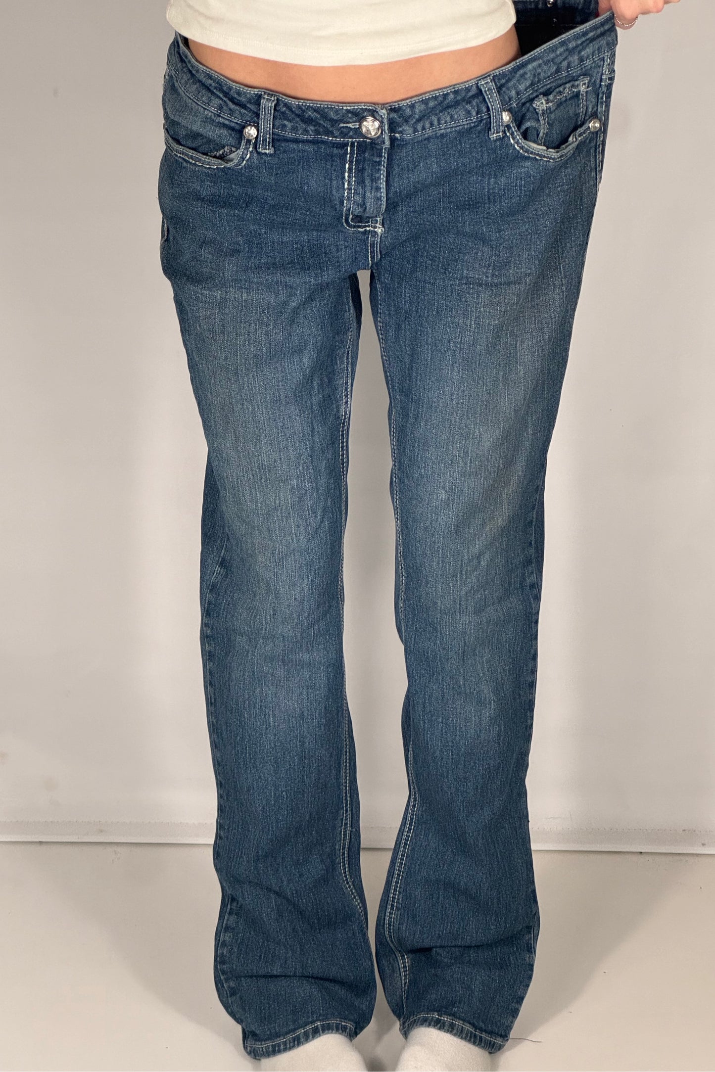 Lågmidjade jeans stl: L
