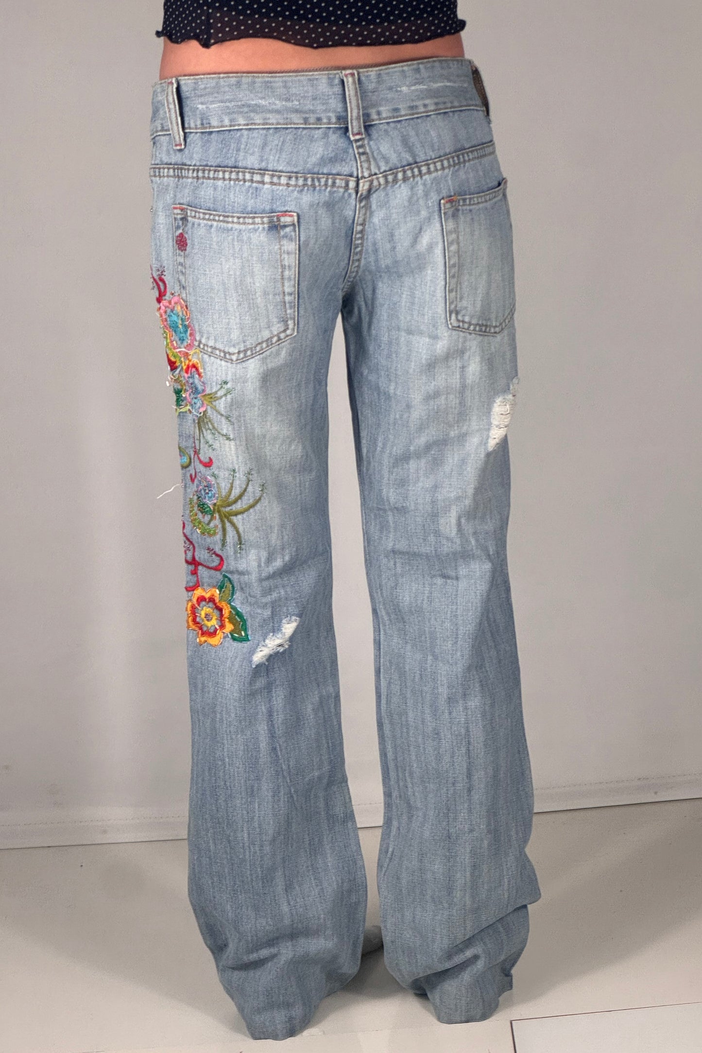 Lågmidjade jeans stl: S