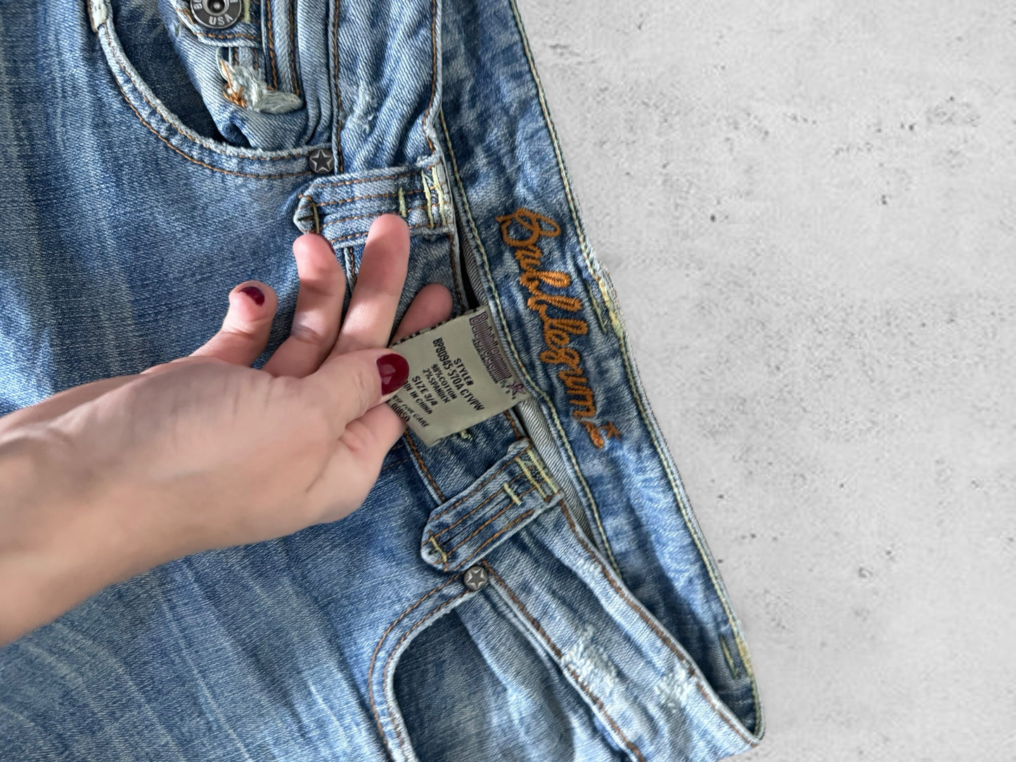 Lågmidjade jeans stl: S