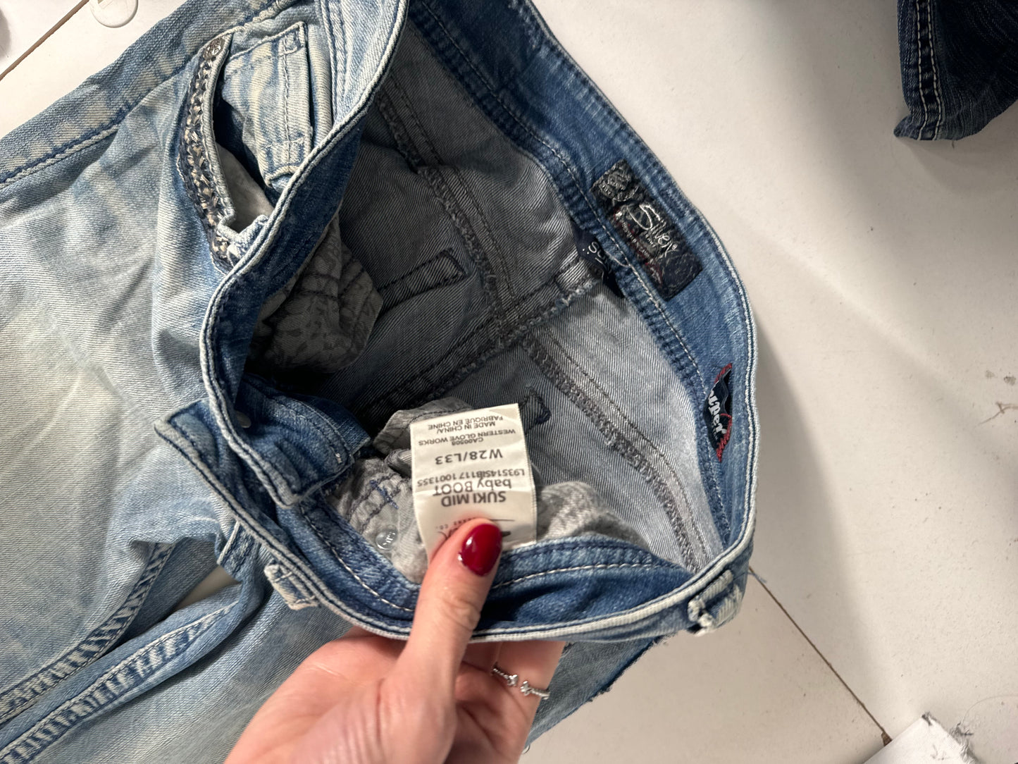 Lågmidjade jeans stl: S