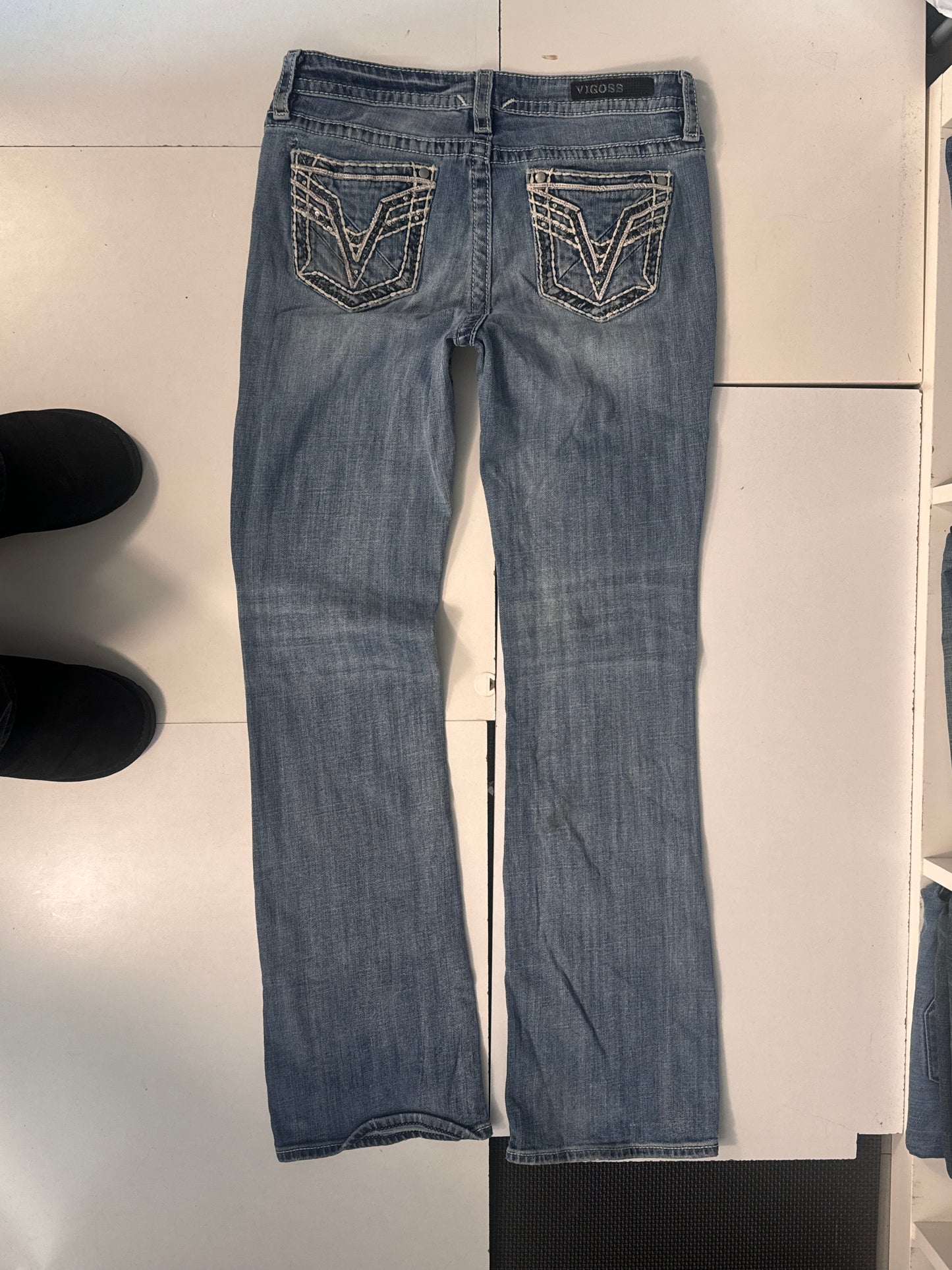 Lavtaljede jeans str: S