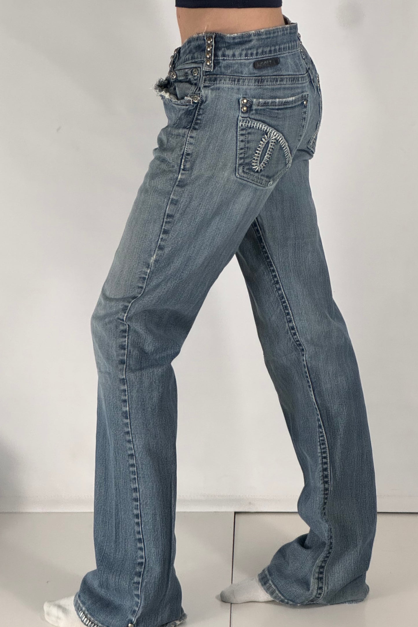 Lågmidjade jeans stl: S