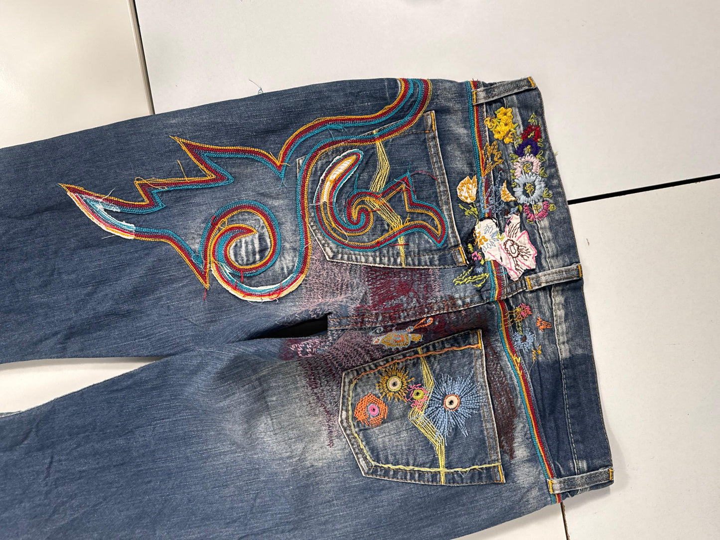 Lavtaljede jeans str: S