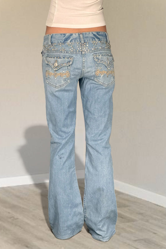 Lågmidjade jeans stl: S