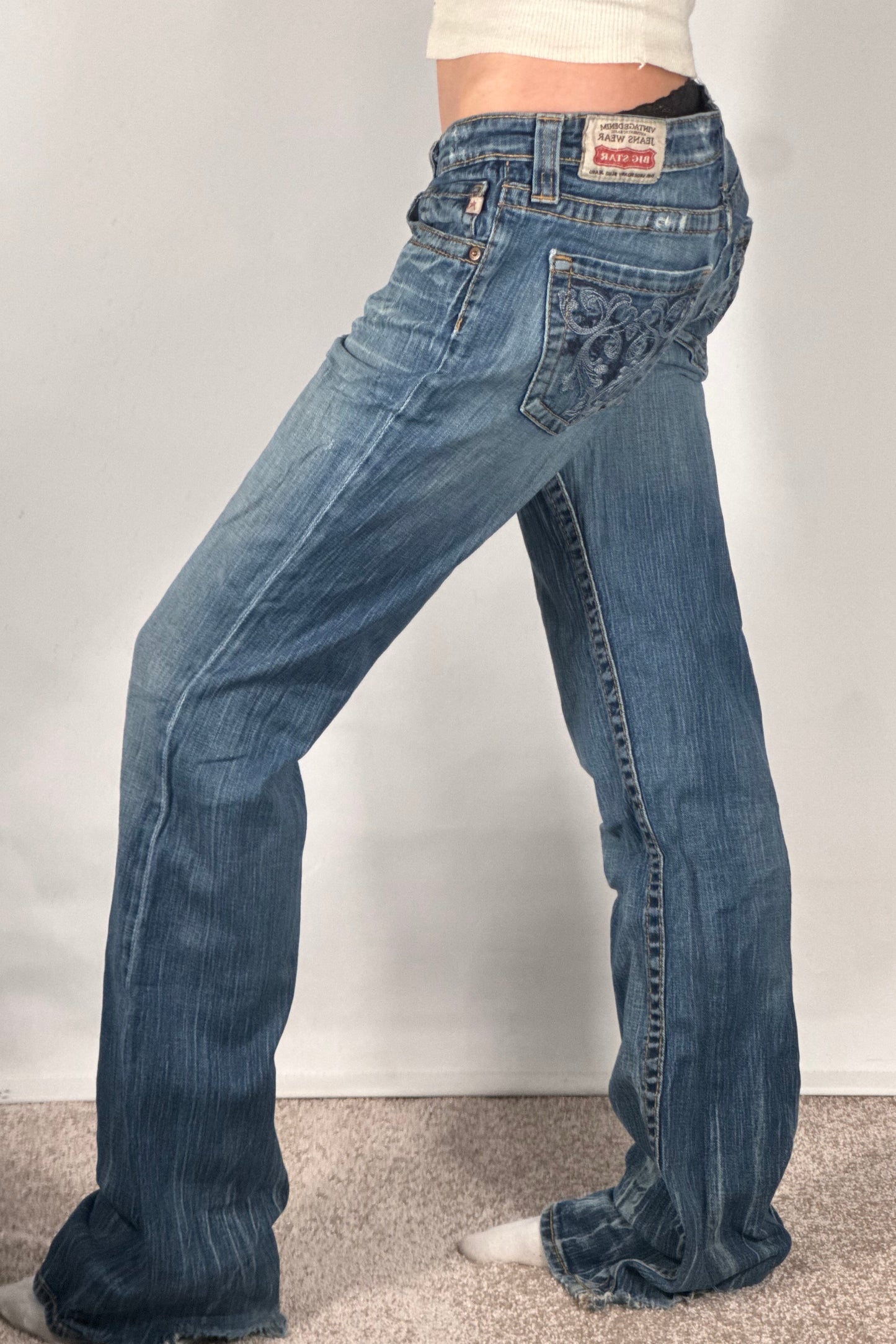 Lågmidjade jeans stl: M