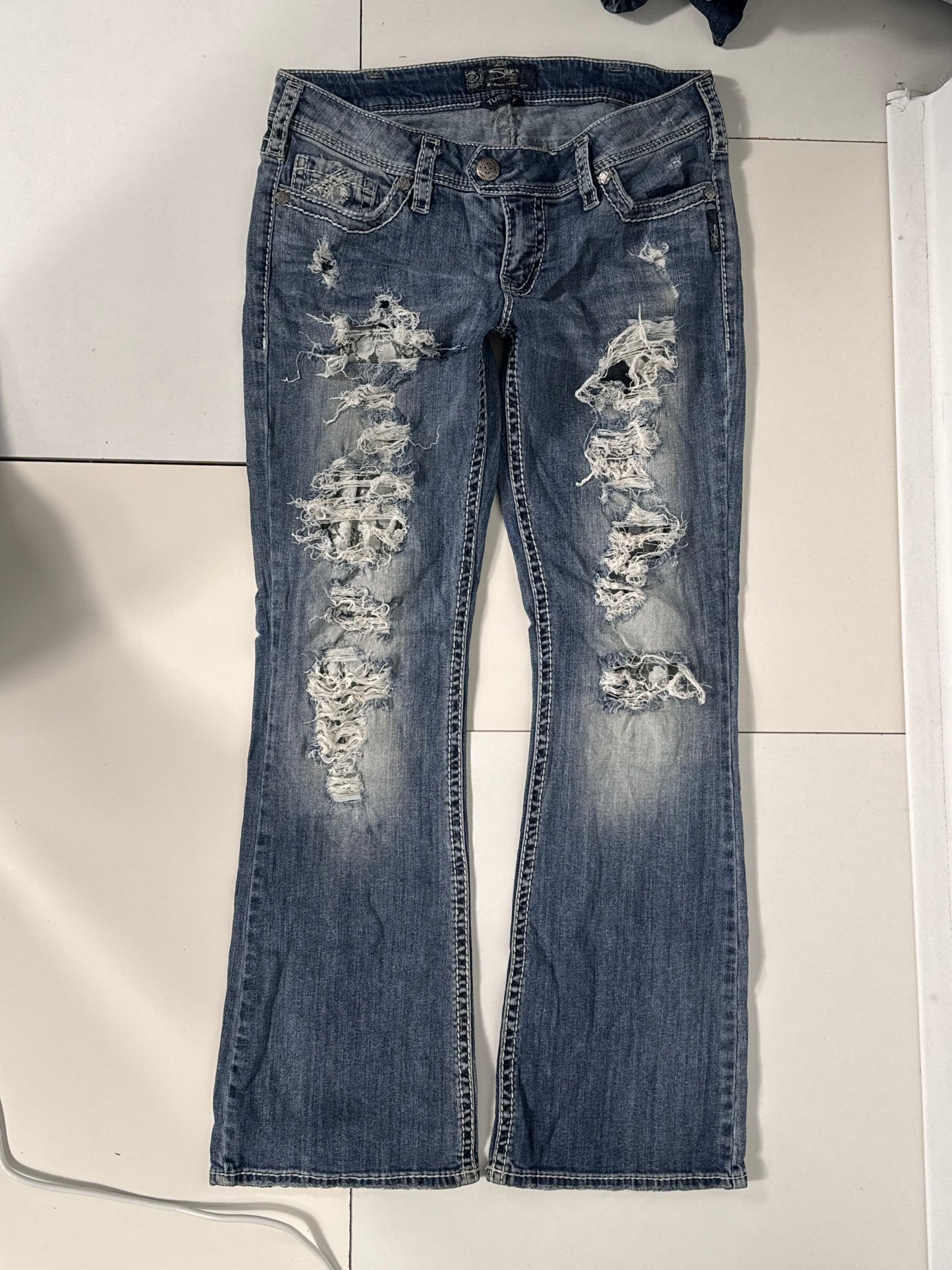 Lågmidjade jeans stl: M