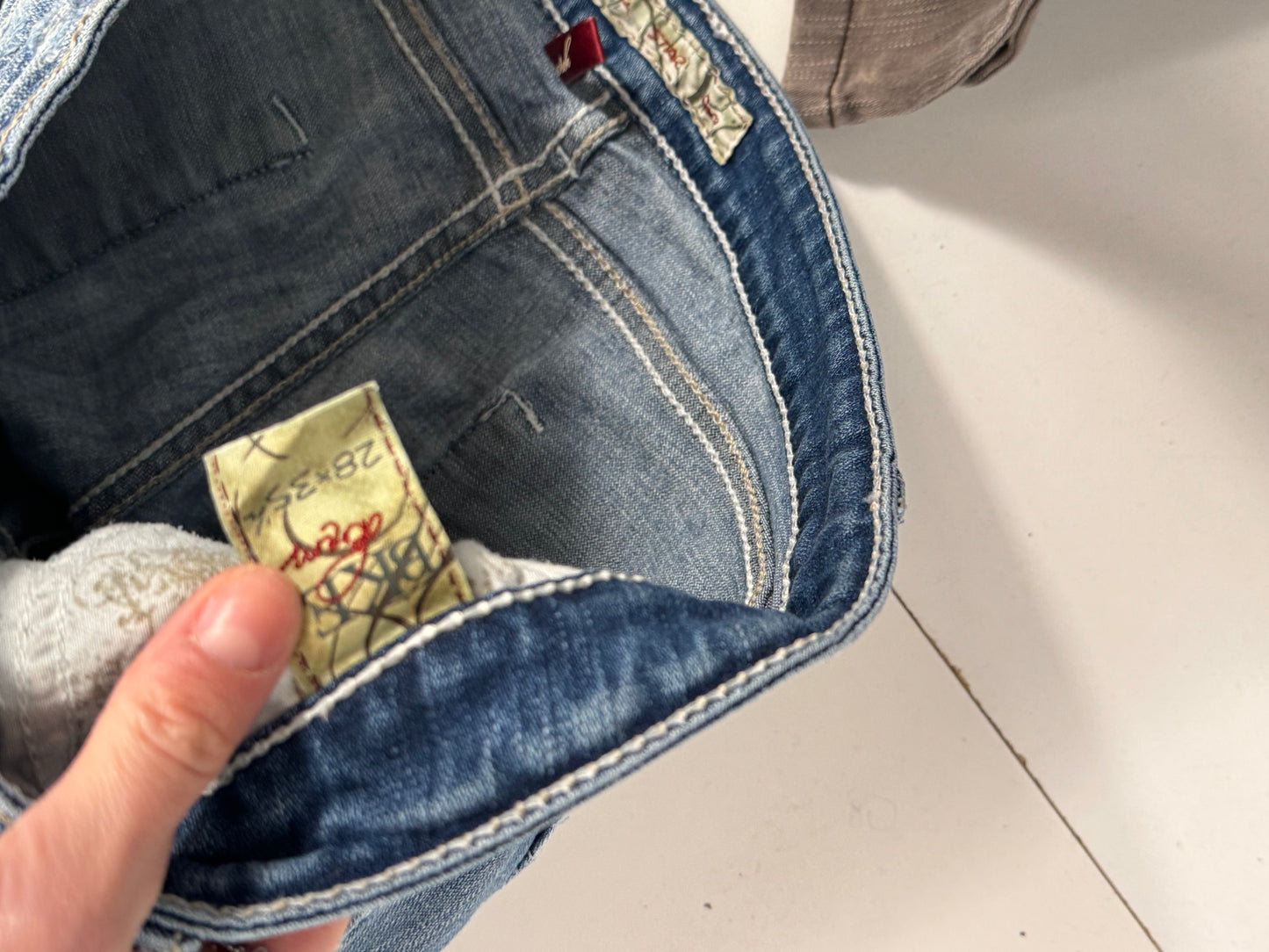 Lavtaljede jeans str: S