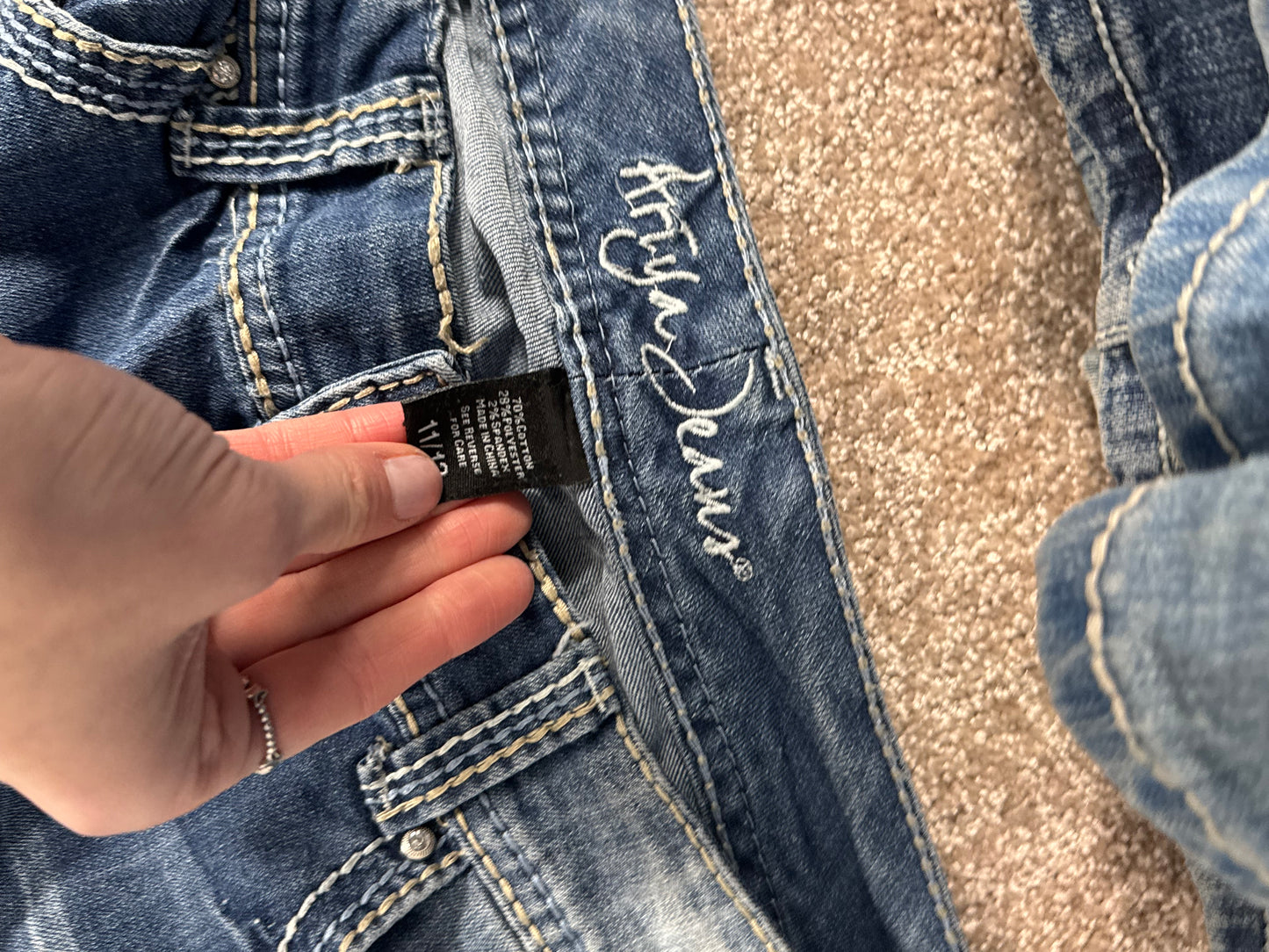 Lågmidjade jeans stl: M