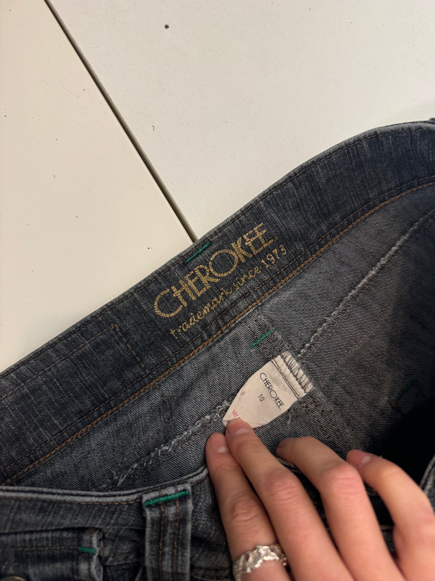 Lågmidjade jeans stl: S/M