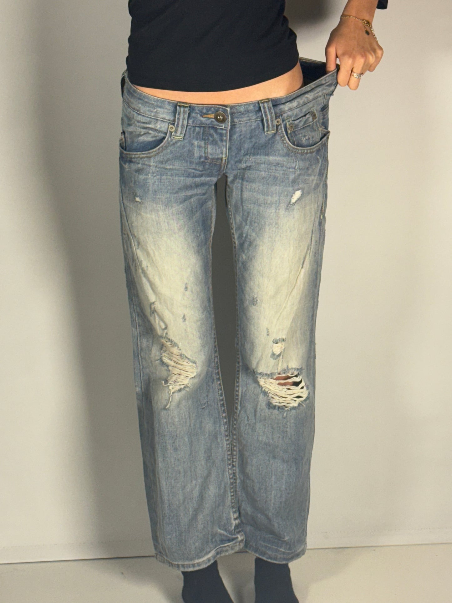 Lågmidjade jeans stl: S/M