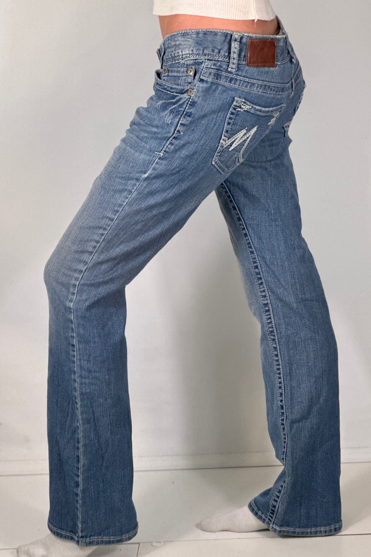 Lavtaljede jeans str: S/M