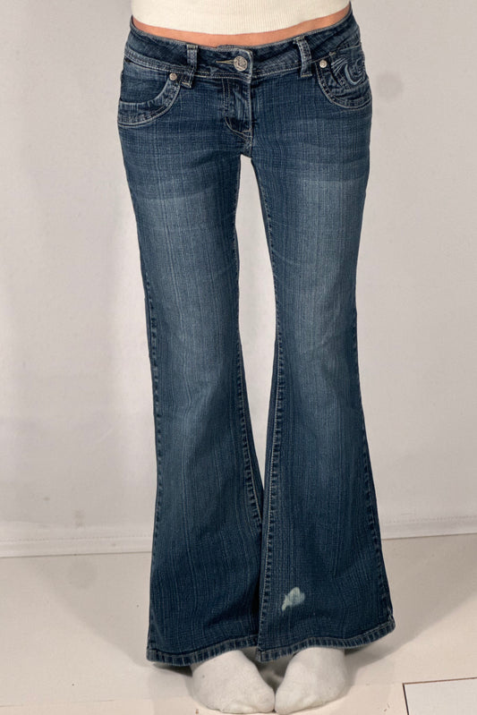 Lavtaljede jeans str: S