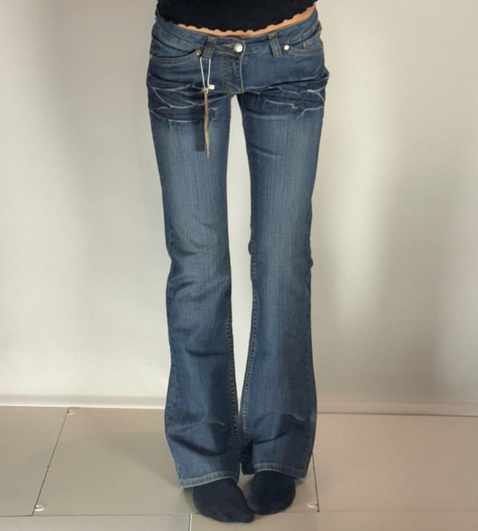 Lågmidjade jeans–stl: XS
