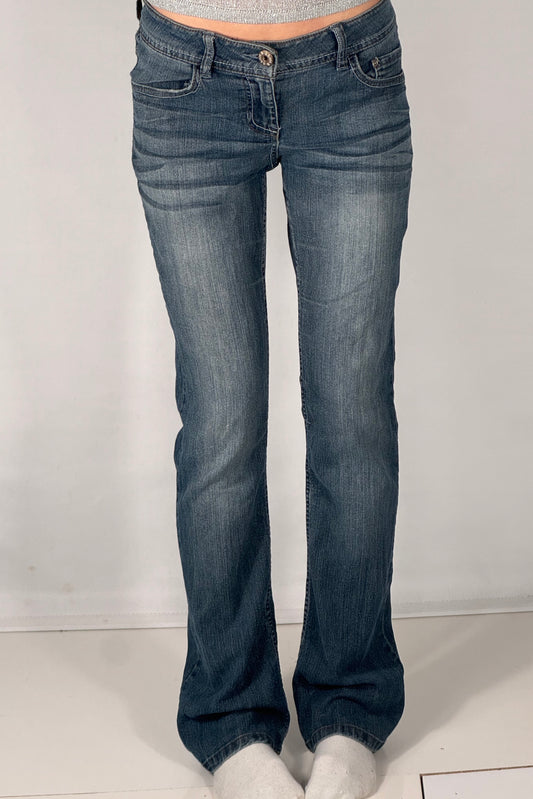 Lavtaljede jeans str: S