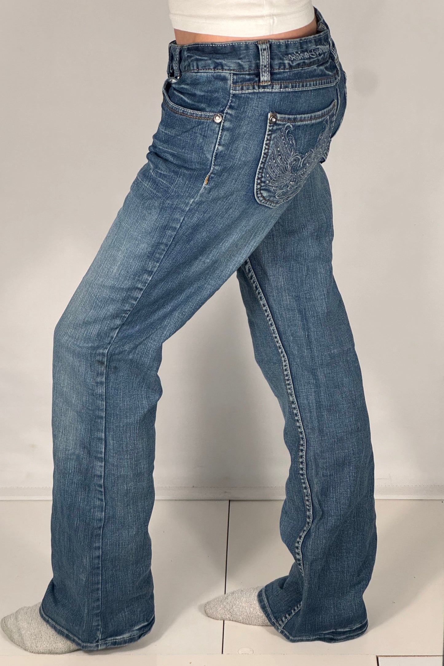 Lågmidjade jeans stl: S